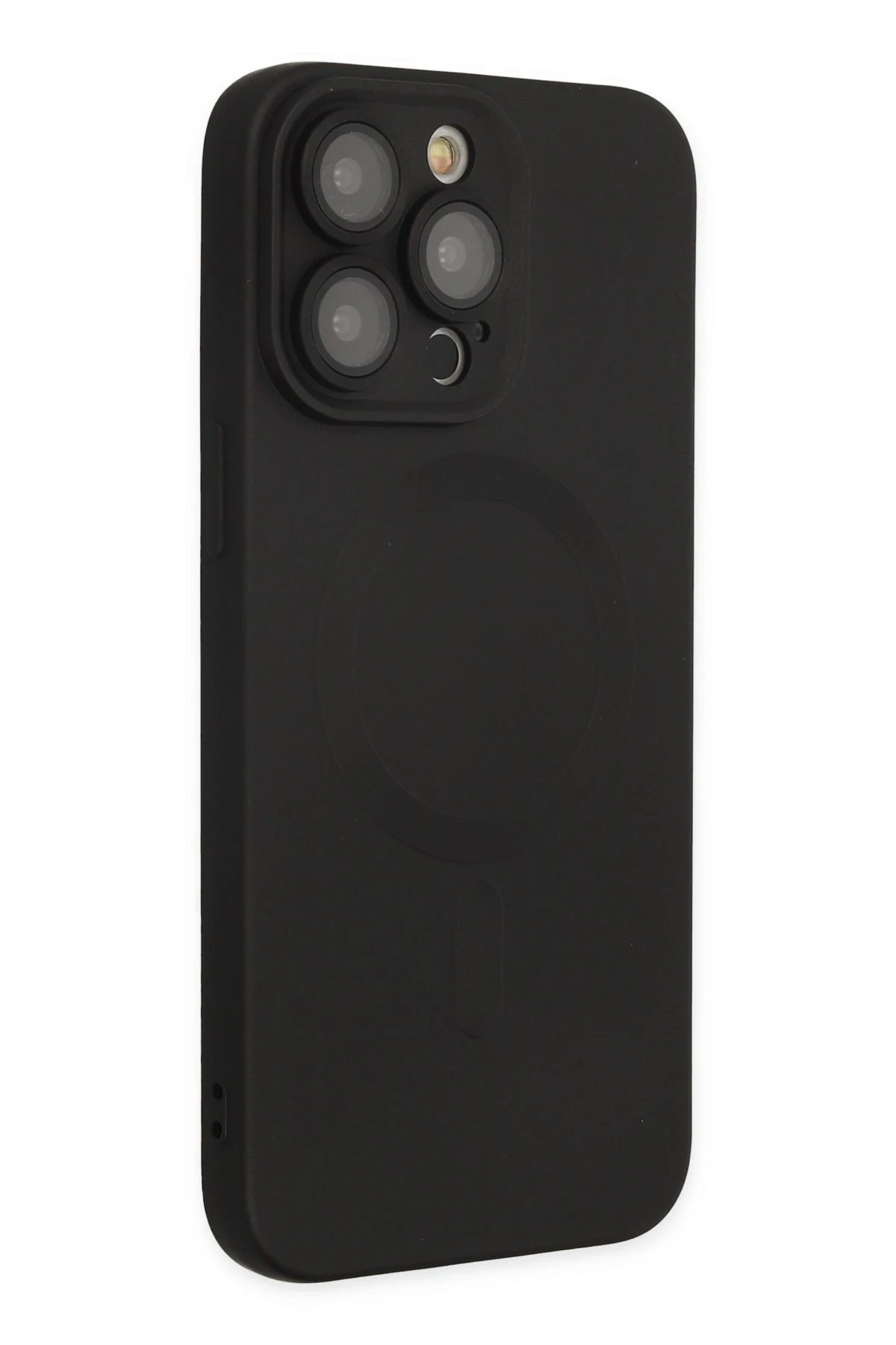 Newface Apple iPhone 14 Pro Kılıf Moshi Lens Magneticsafe Silikon - Siyah — görsel 2