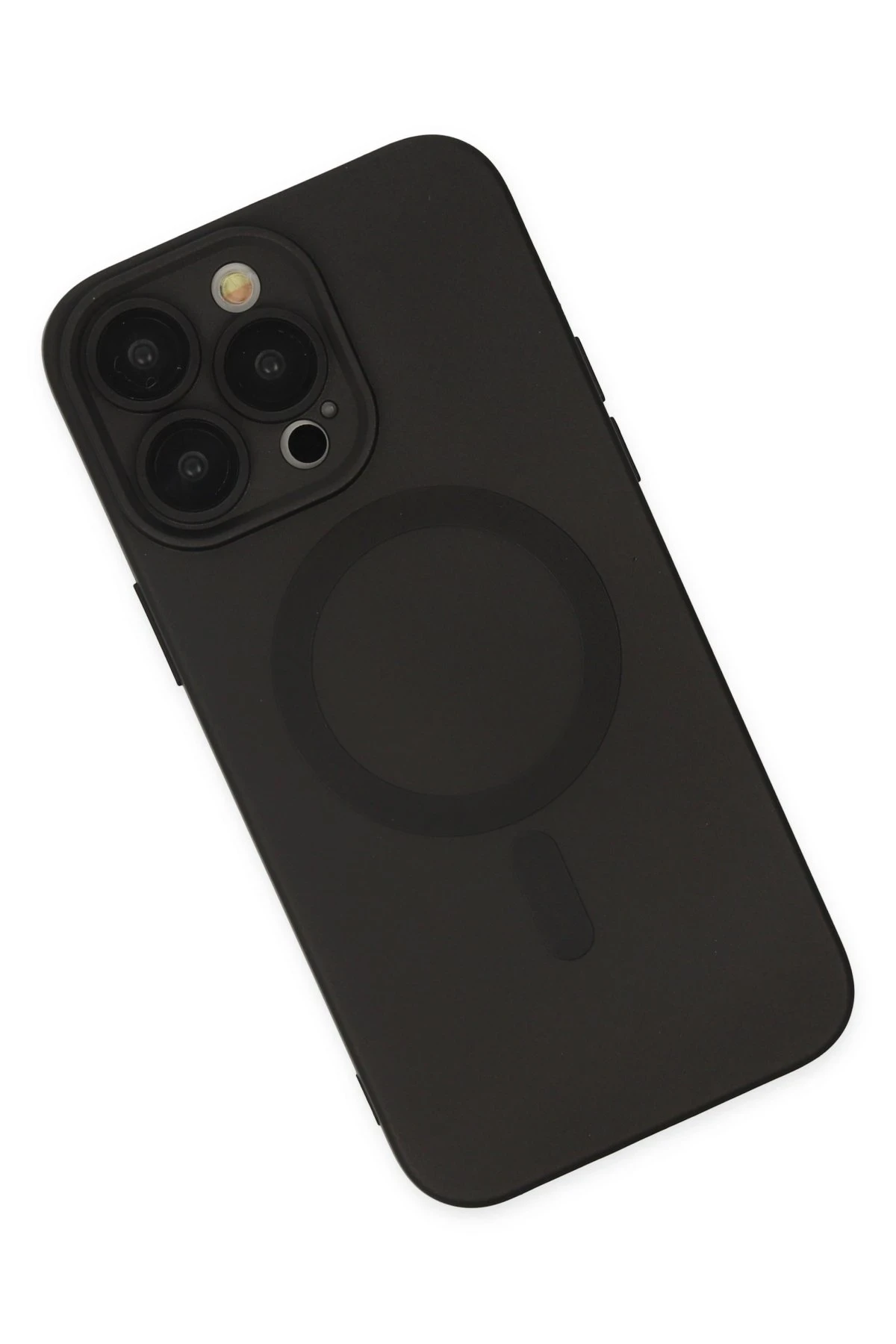 Newface Apple iPhone 14 Pro Kılıf Moshi Lens Magneticsafe Silikon - Siyah — görsel 3