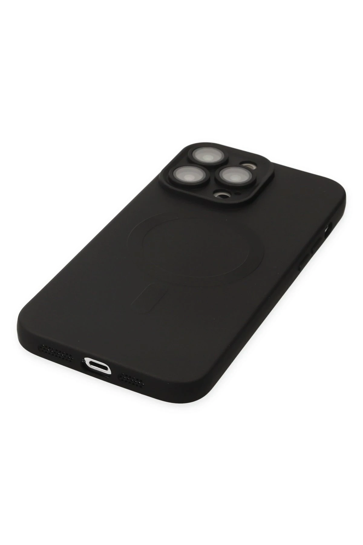 Newface Apple iPhone 14 Pro Kılıf Moshi Lens Magneticsafe Silikon - Siyah — görsel 4