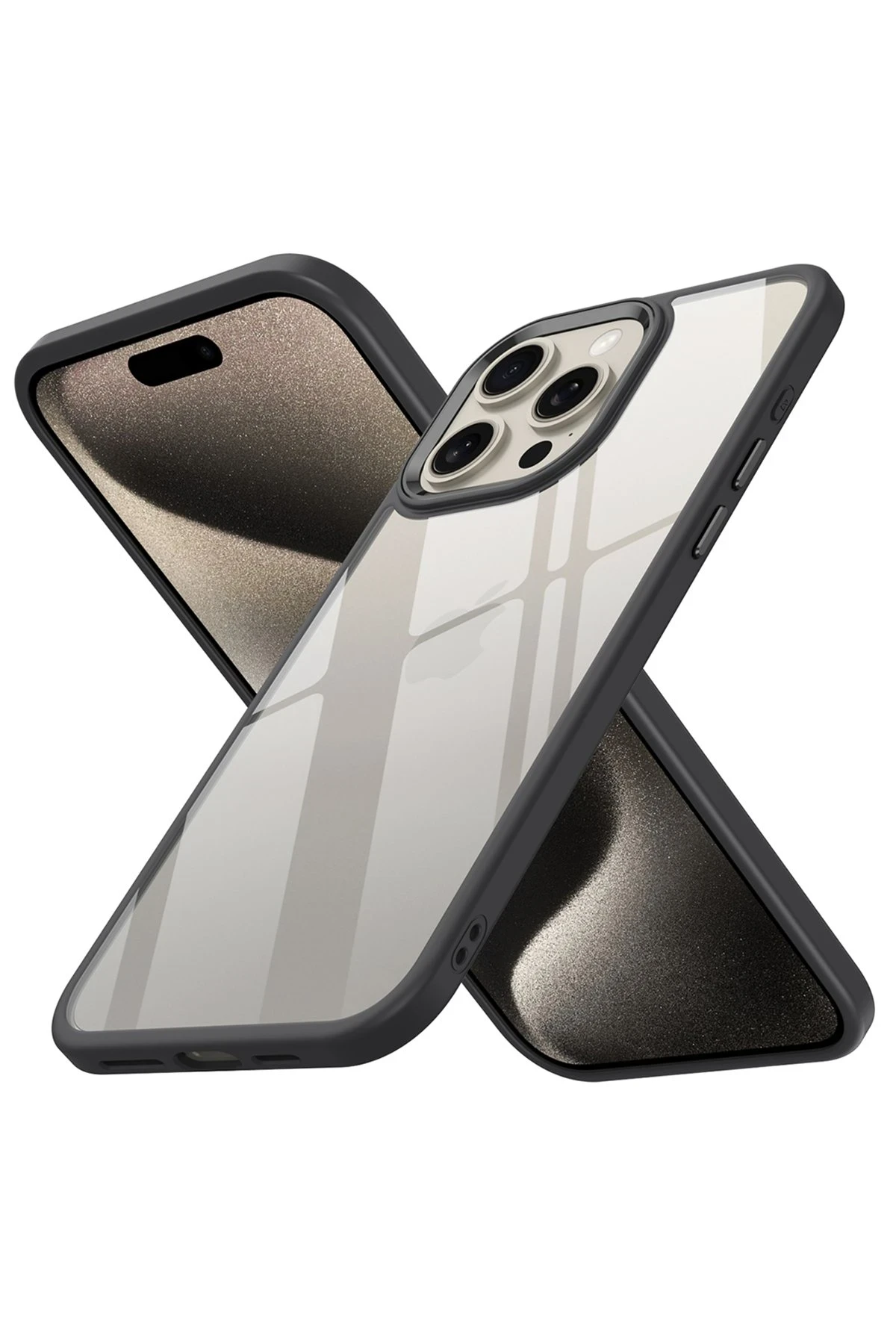 Newface Apple iPhone 15 Pro Kılıf Power Silikon - Siyah