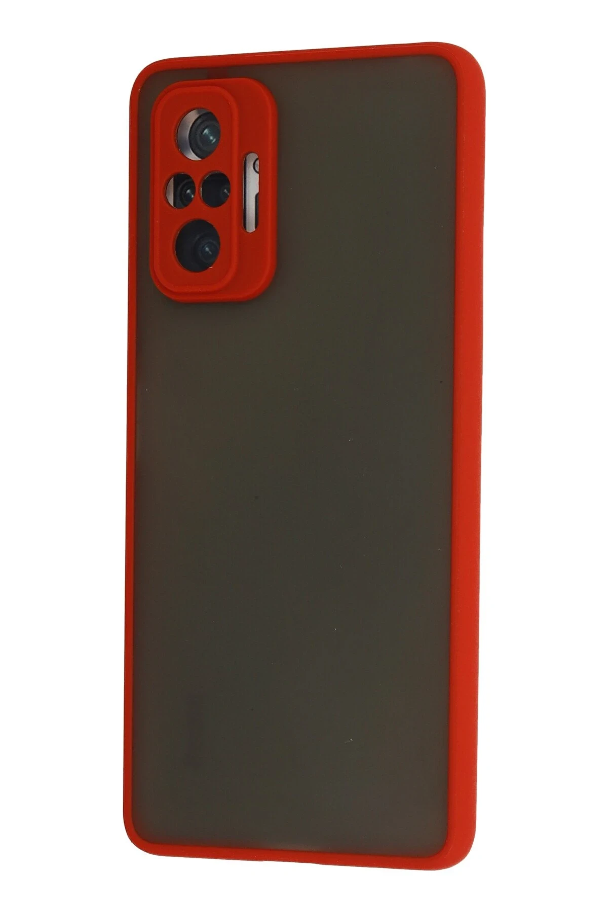 Newface Xiaomi Redmi Note 10 Pro Kılıf Montreal Silikon Kapak - Kırmızı