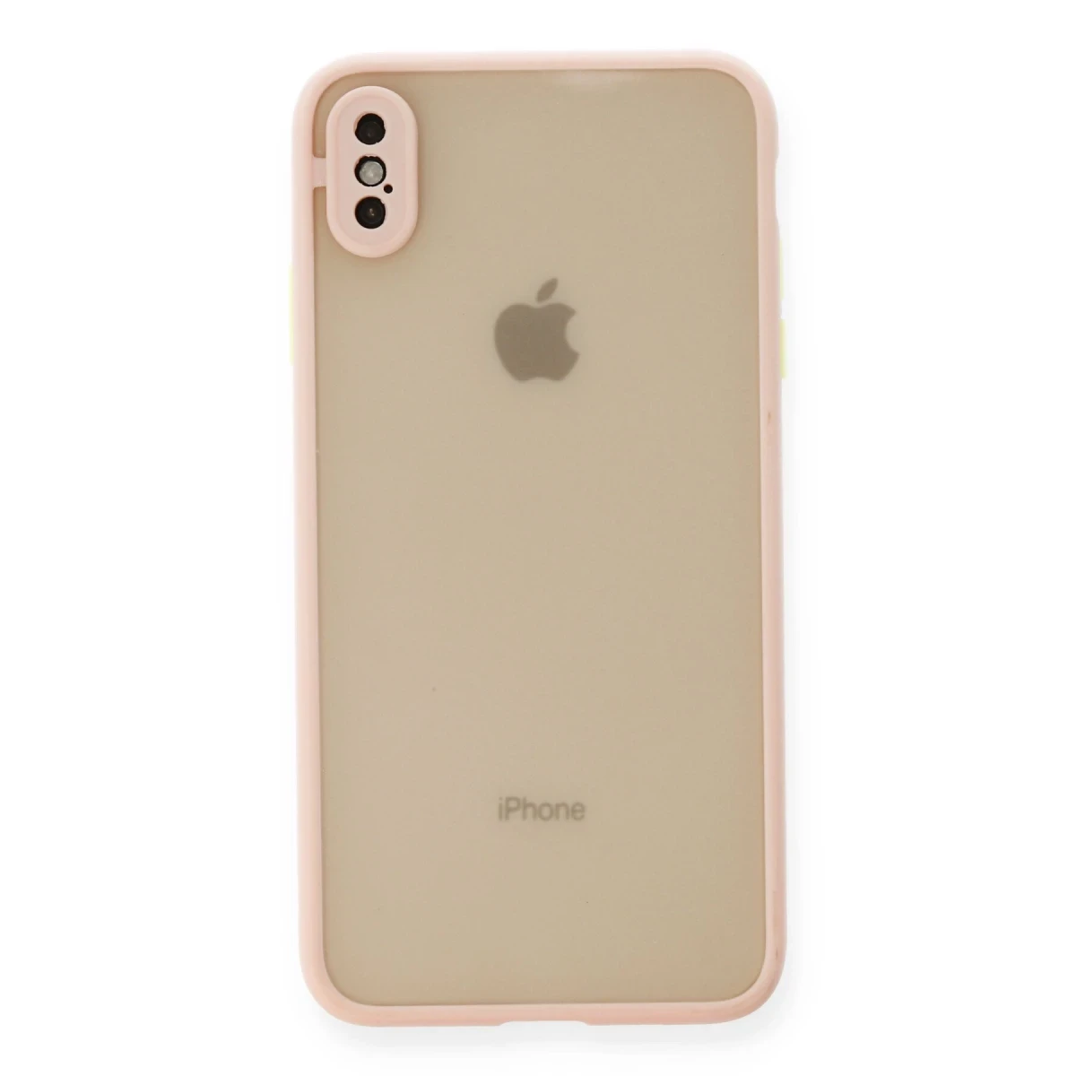 Newface Apple iPhone XS Max Kılıf Montreal Silikon Kapak - Pembe