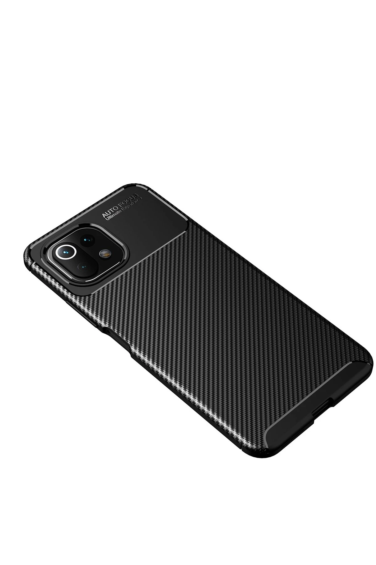 Newface Xiaomi Mİ 11 Lite Kılıf Auto Focus Karbon Kapak - Siyah — görsel 4