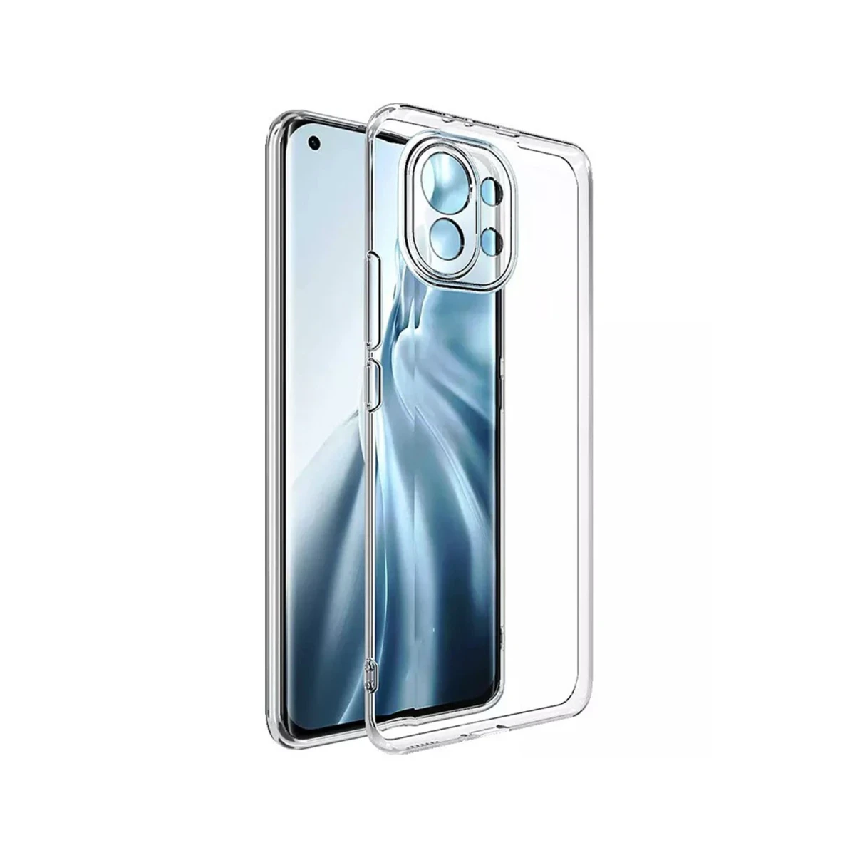 Newface Xiaomi Mİ 11 Lite Kılıf Deluxe 2mm Şeffaf Silikon - Şeffaf — görsel 2