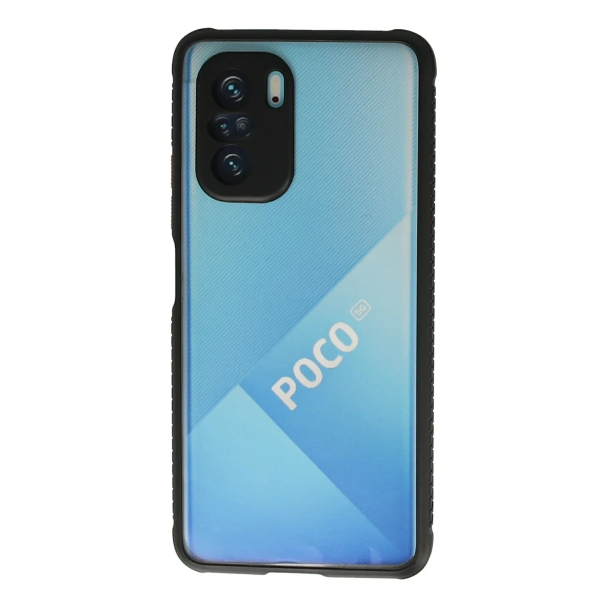 Newface Xiaomi Poco F3 Kılıf Miami Şeffaf Silikon - Siyah