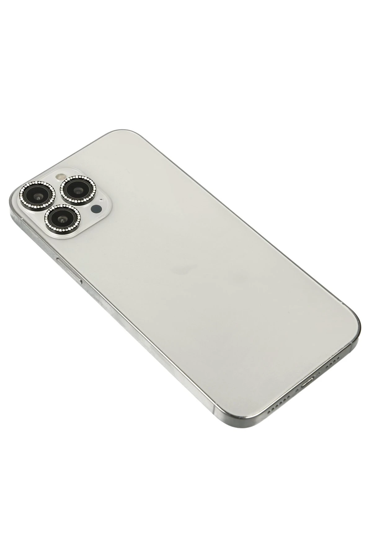 Newface Apple iPhone 14 Pro Max Diamond Kamera Lens - Siyah