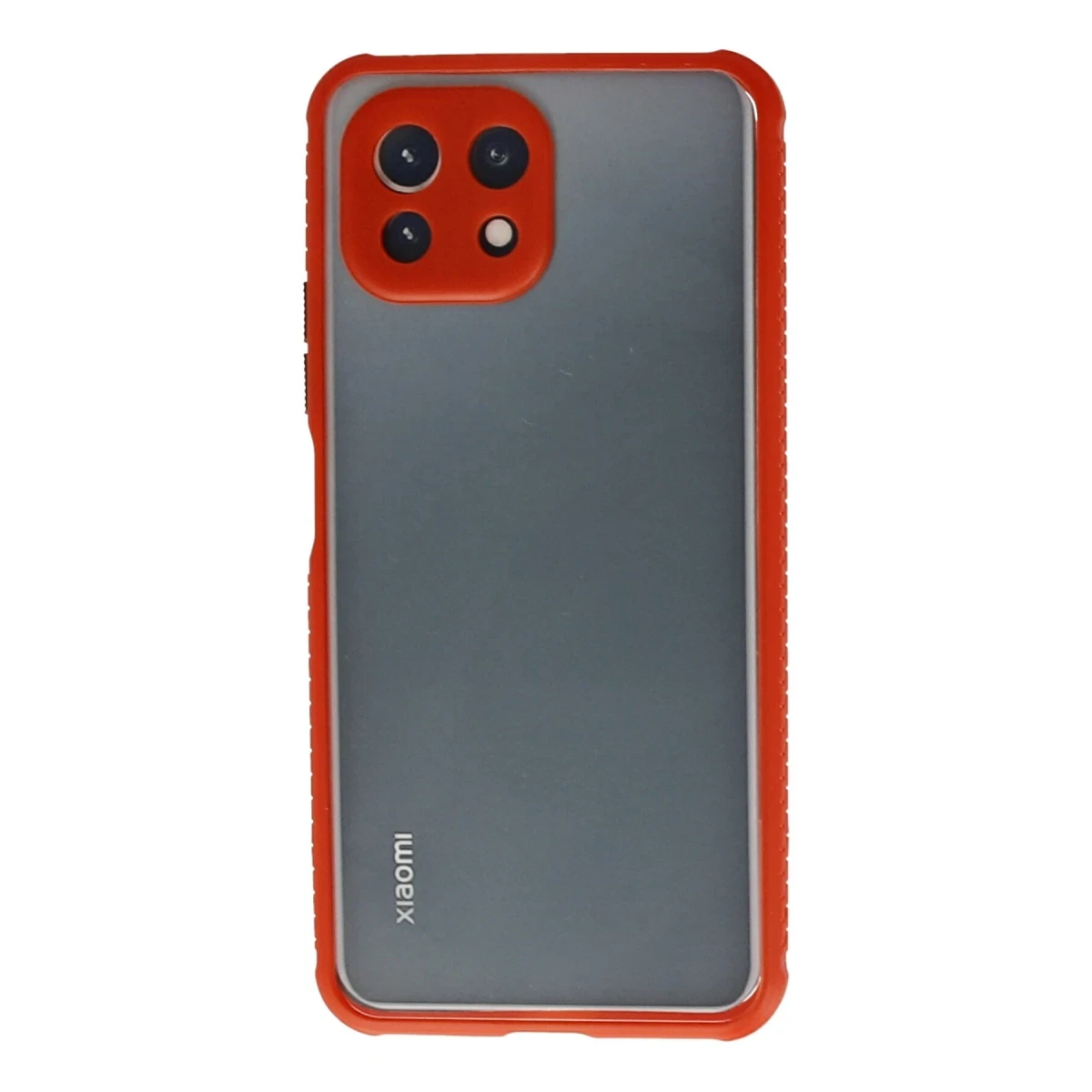 Newface Xiaomi Mİ 11 Lite Kılıf Miami Şeffaf Silikon - Kırmızı — görsel 4