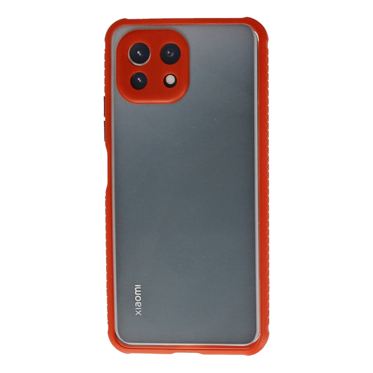 Newface Xiaomi Mİ 11 Lite Kılıf Miami Şeffaf Silikon - Kırmızı — görsel 7