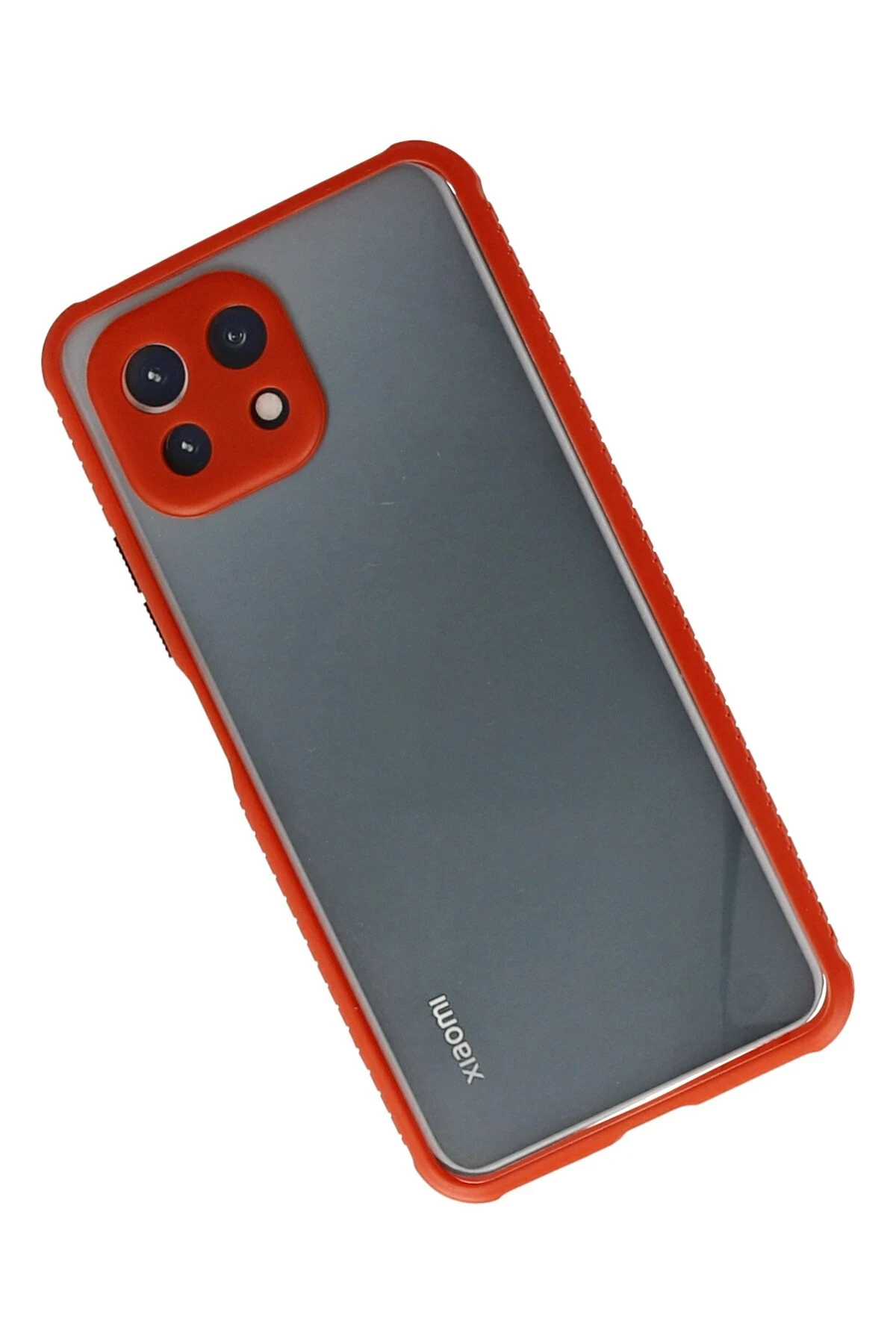 Newface Xiaomi Mİ 11 Lite Kılıf Miami Şeffaf Silikon - Kırmızı — görsel 2