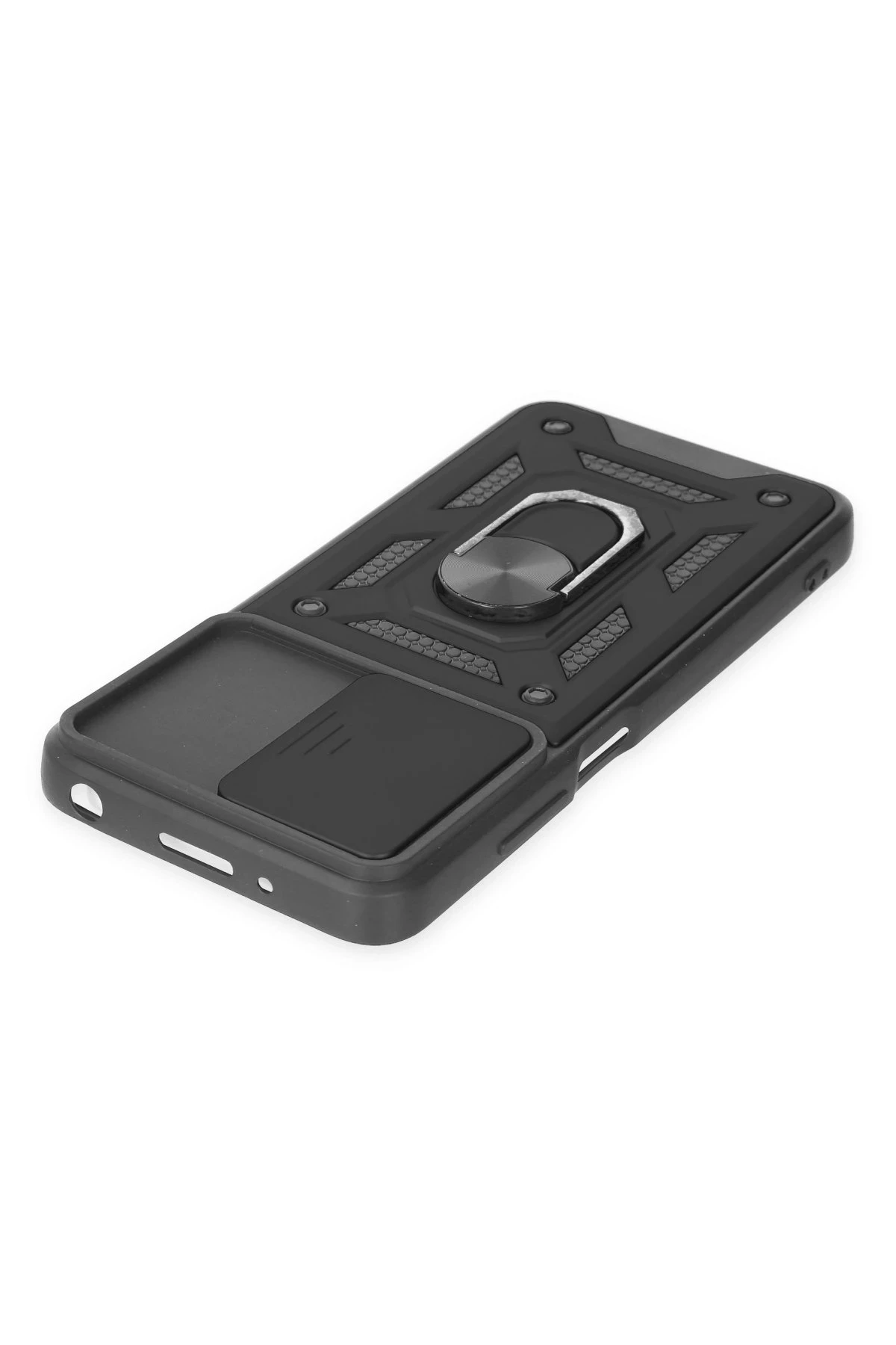 Newface Xiaomi Redmi 10 2022 Kılıf Pars Lens Yüzüklü Silikon - Siyah — görsel 4