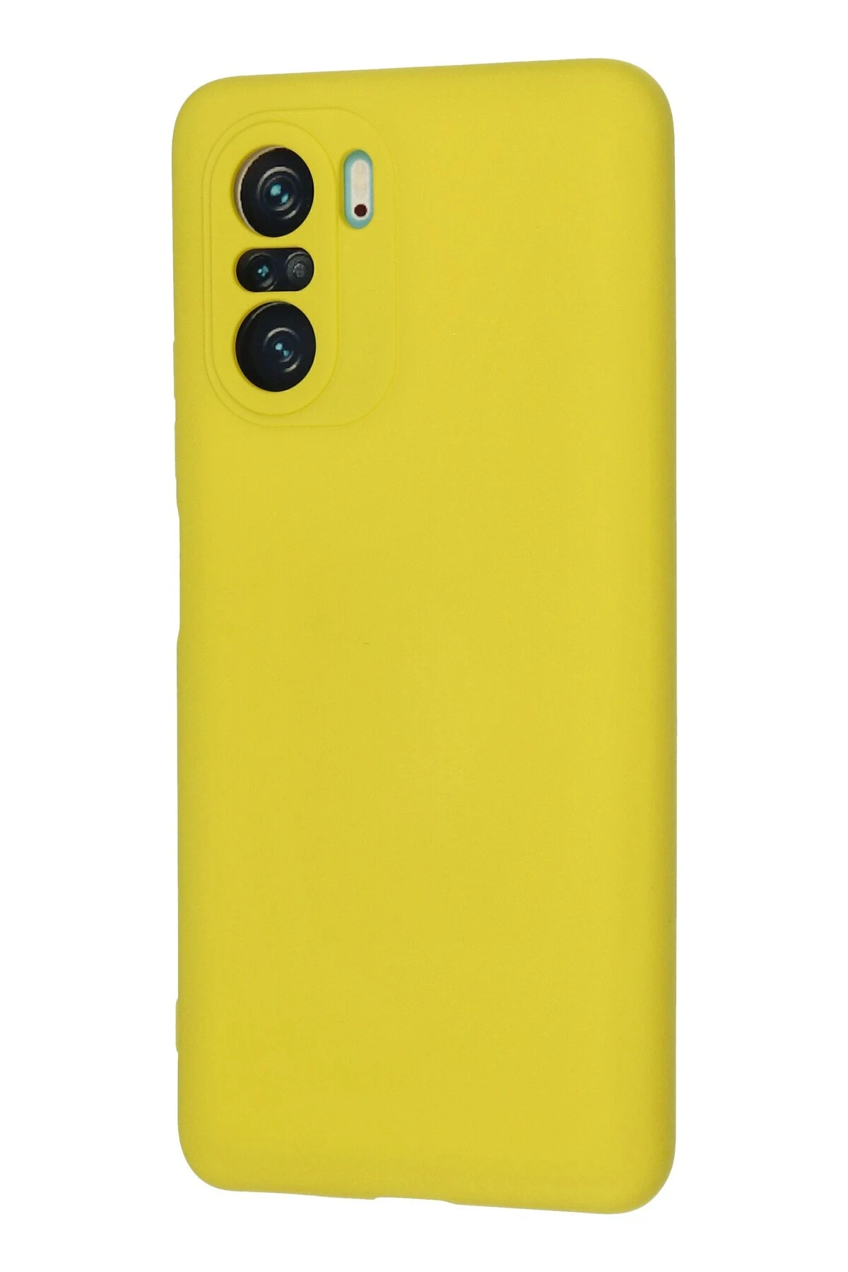 Newface Xiaomi Poco F3 Kılıf Nano içi Kadife Silikon - Sarı