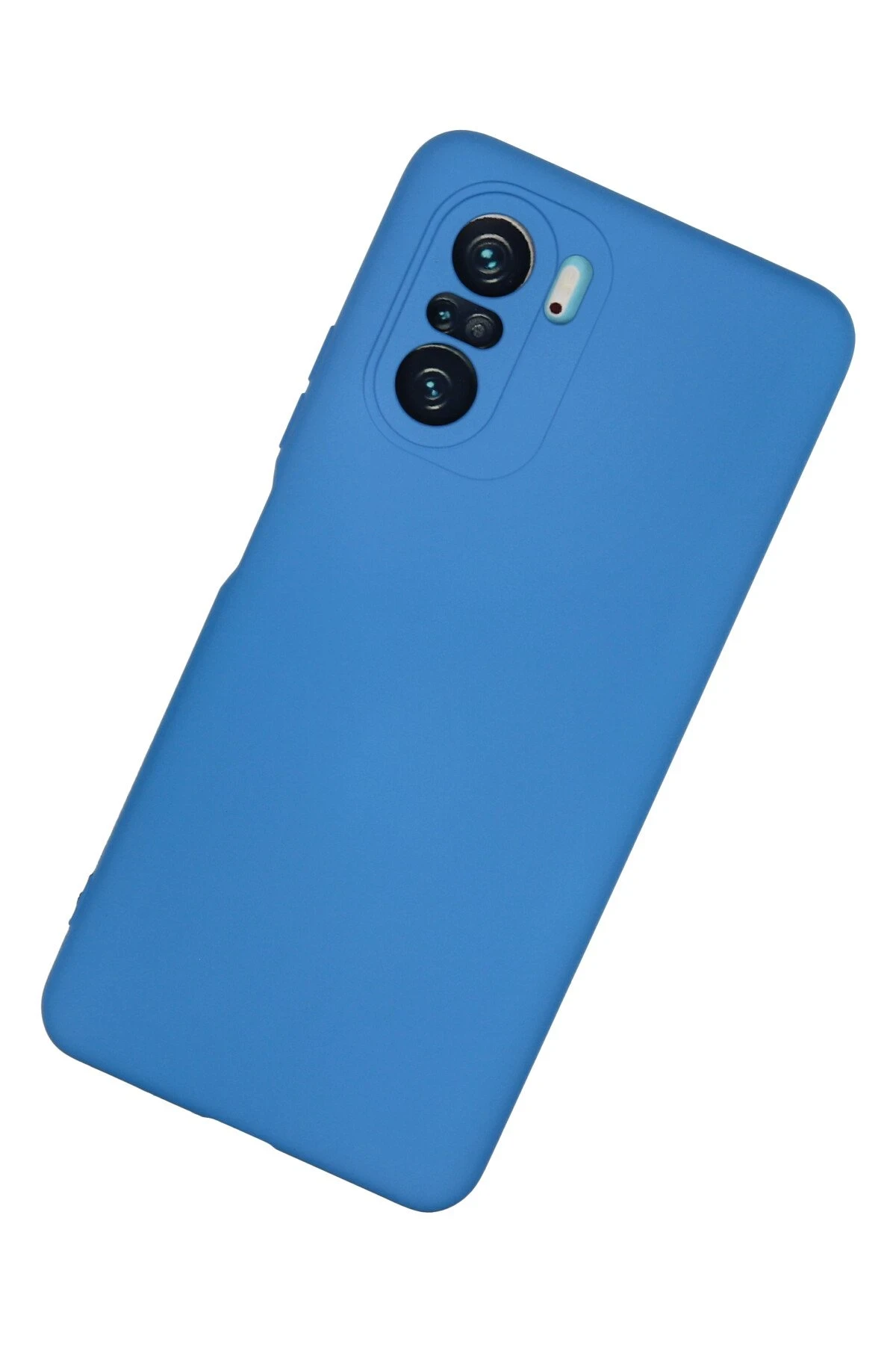 Newface Xiaomi Poco F3 Kılıf Nano içi Kadife Silikon - Mavi