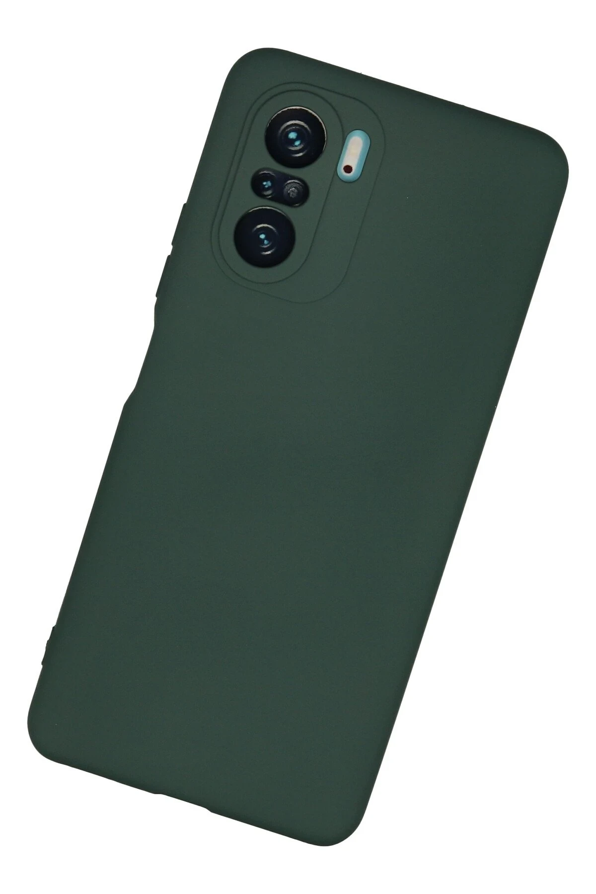 Newface Xiaomi Poco F3 Kılıf Nano içi Kadife Silikon - Koyu Yeşil