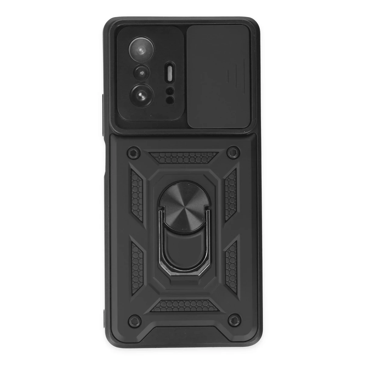 Newface Xiaomi Mi 11T Pro Kılıf Pars Lens Yüzüklü Silikon - Siyah — görsel 6
