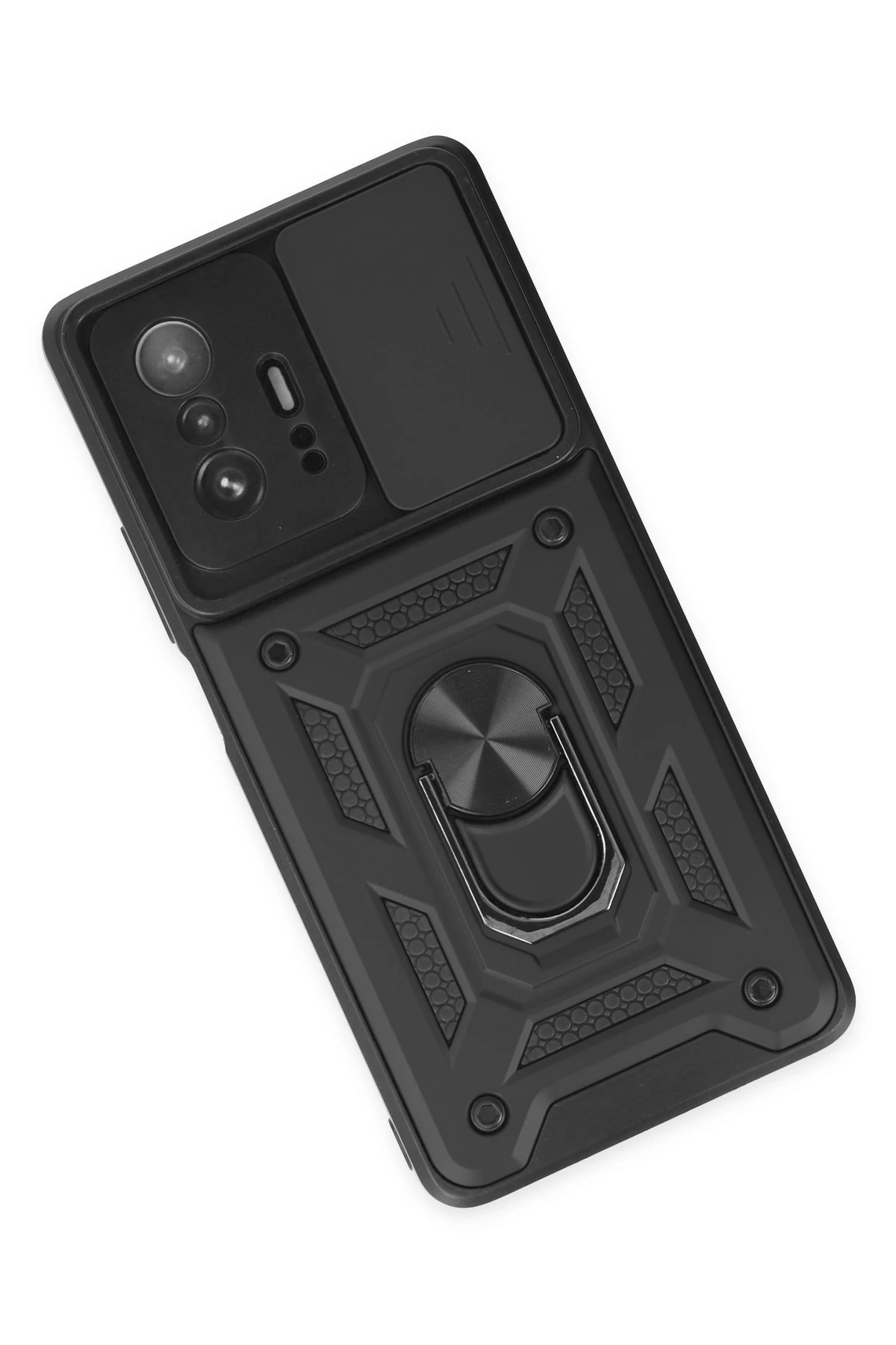 Newface Xiaomi Mi 11T Pro Kılıf Pars Lens Yüzüklü Silikon - Siyah — görsel 3