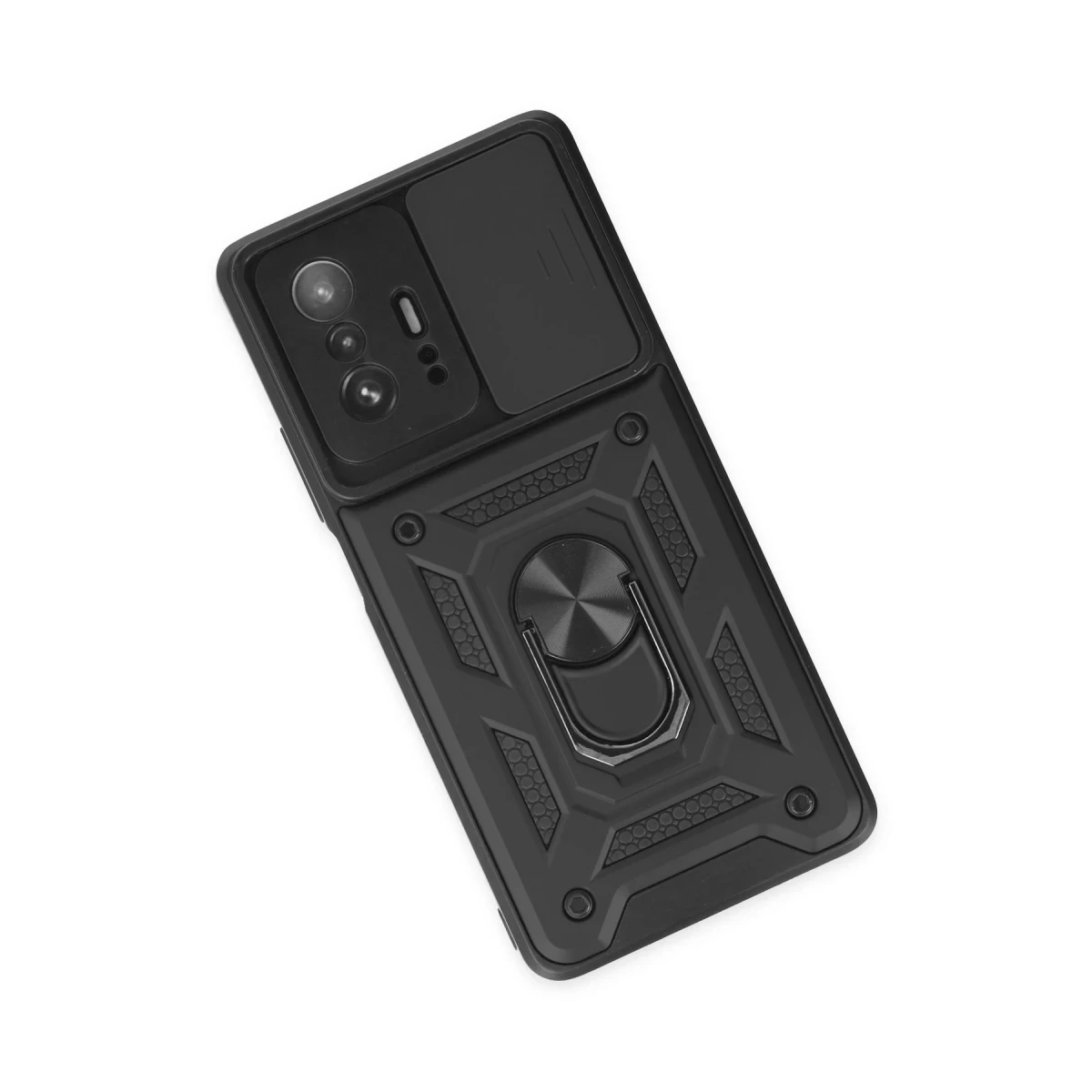 Newface Xiaomi Mi 11T Pro Kılıf Pars Lens Yüzüklü Silikon - Siyah — görsel 8