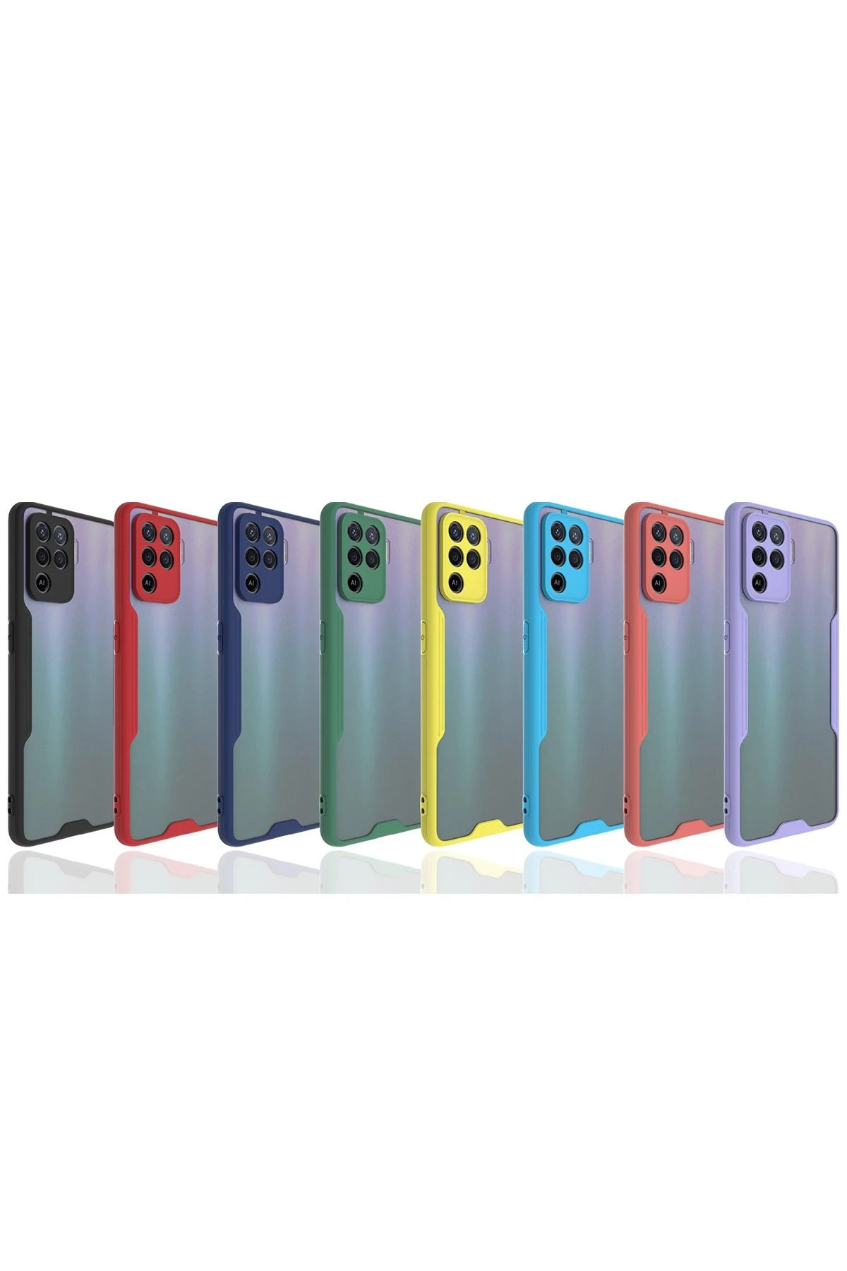 Newface Oppo Reno 5 Lite Kılıf Platin Silikon - Siyah — görsel 2