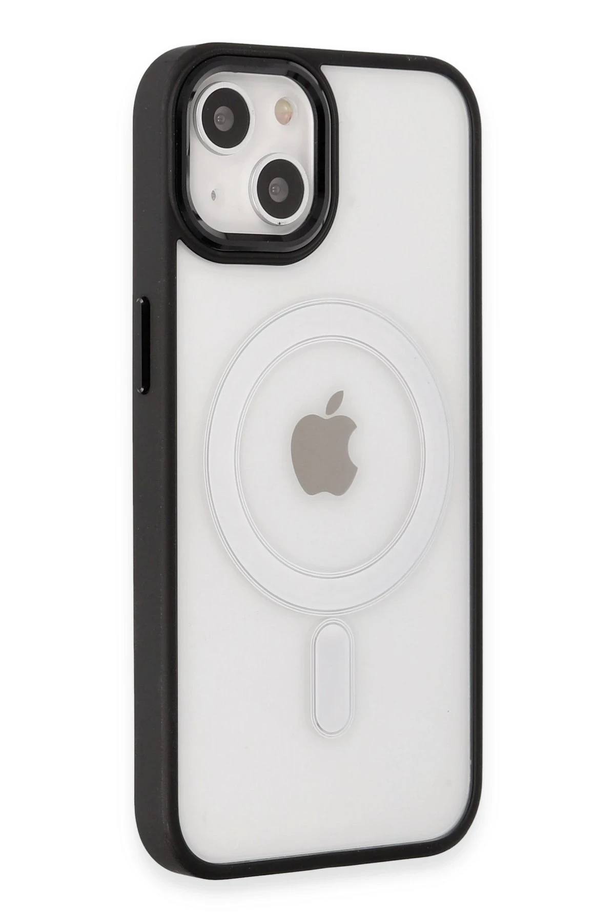 Newface Apple iPhone 15 Kılıf Room Magneticsafe Silikon - Siyah