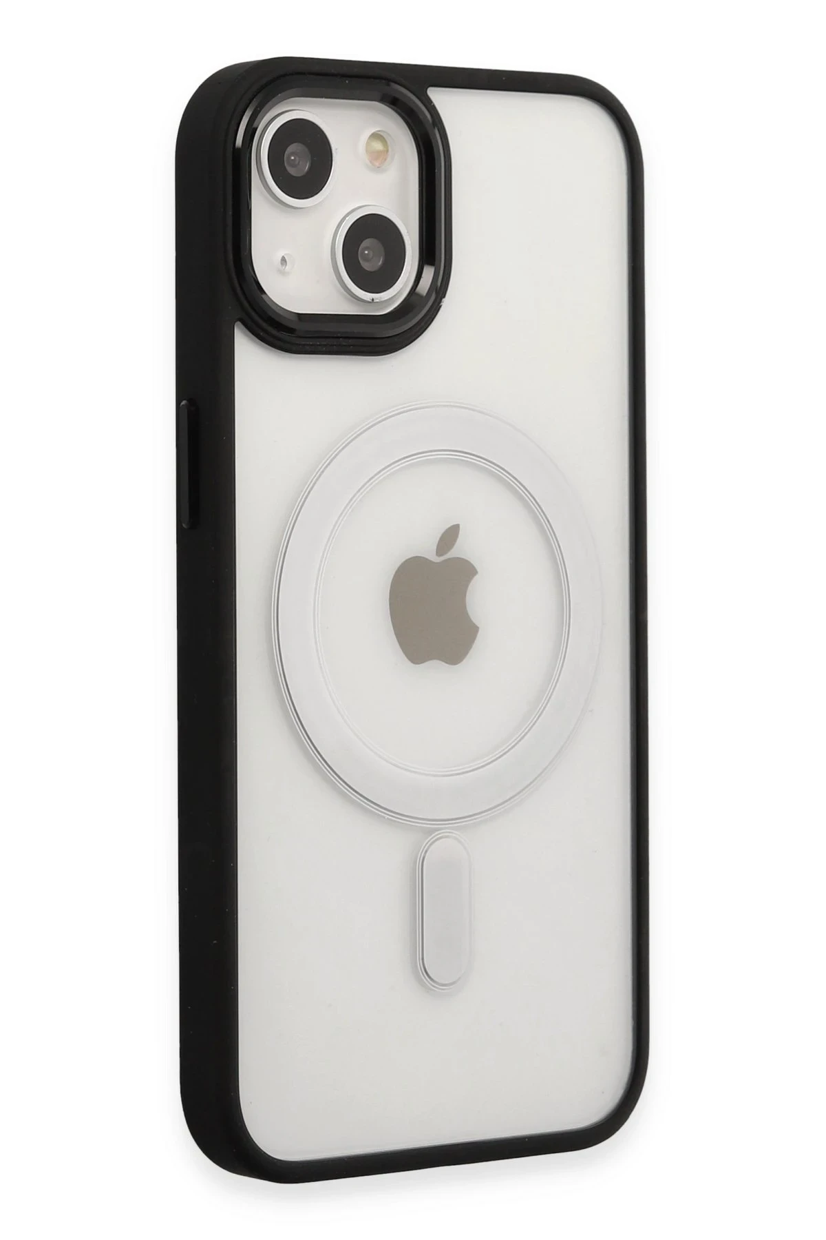 Newface Apple iPhone 15 Pro Kılıf Room Magneticsafe Silikon - Siyah