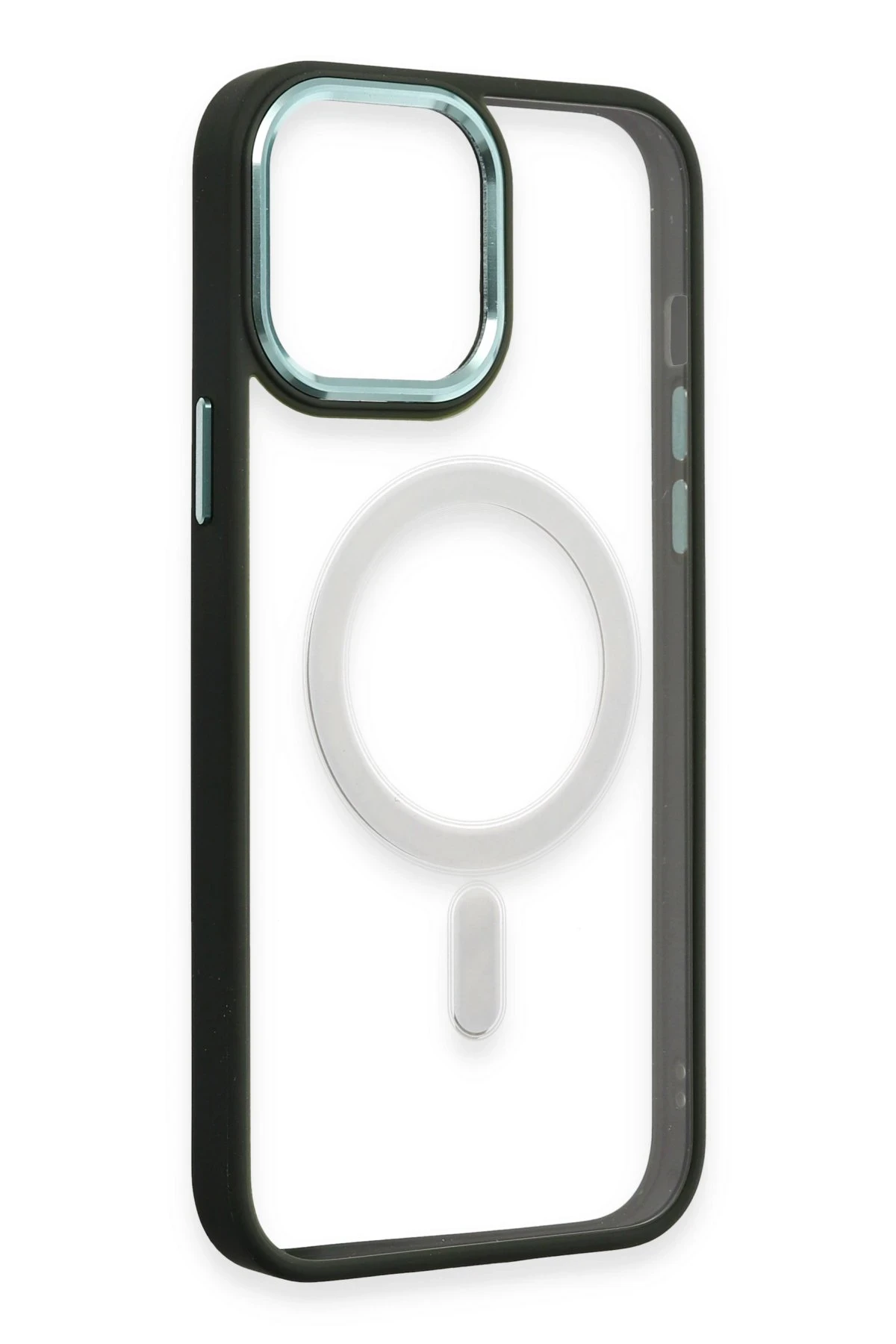 Newface iPhone 15 Pro Kılıf Room Magneticsafe Silikon - Köknar Yeşili