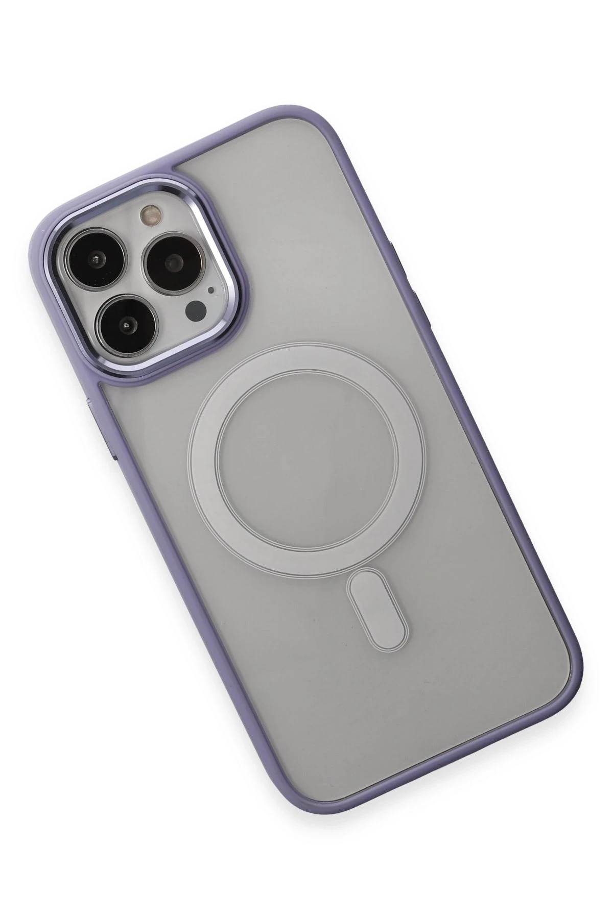 Newface iPhone 15 Pro Kılıf Room Magneticsafe Silikon - Lila