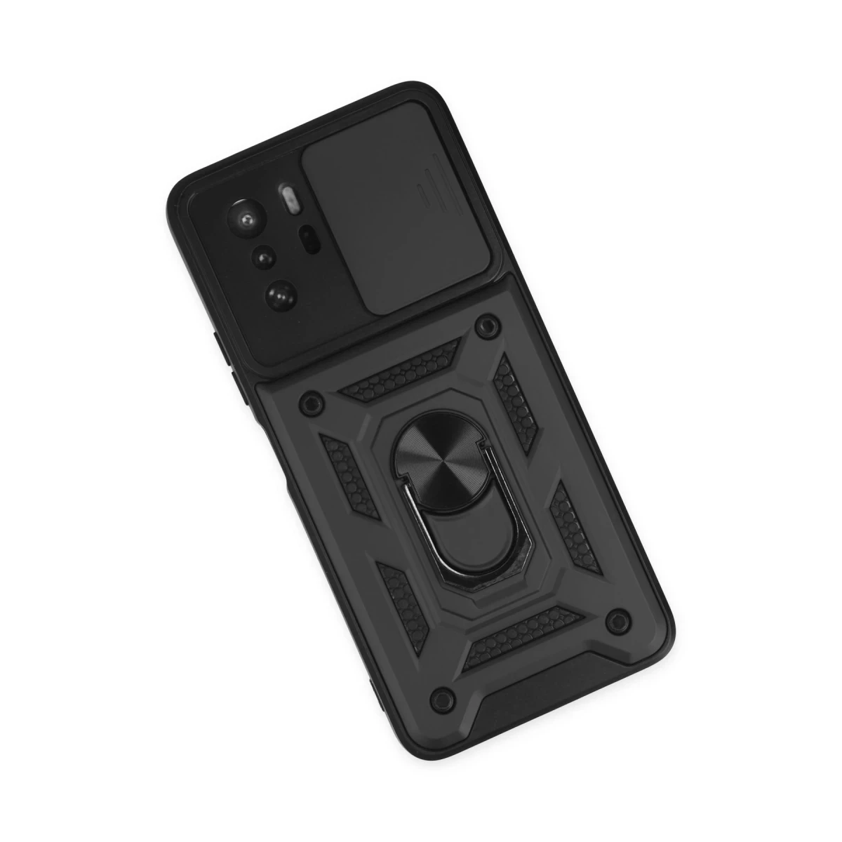 Newface Xiaomi Poco X3 GT Kılıf Pars Lens Yüzüklü Silikon - Siyah — görsel 8