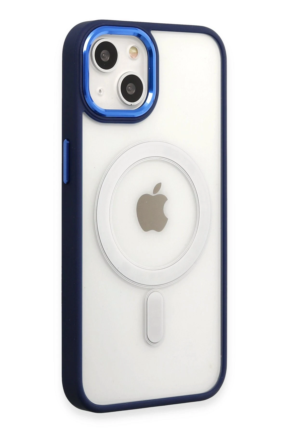 Newface iPhone 15 Pro Kılıf Room Magneticsafe Silikon - Lacivert