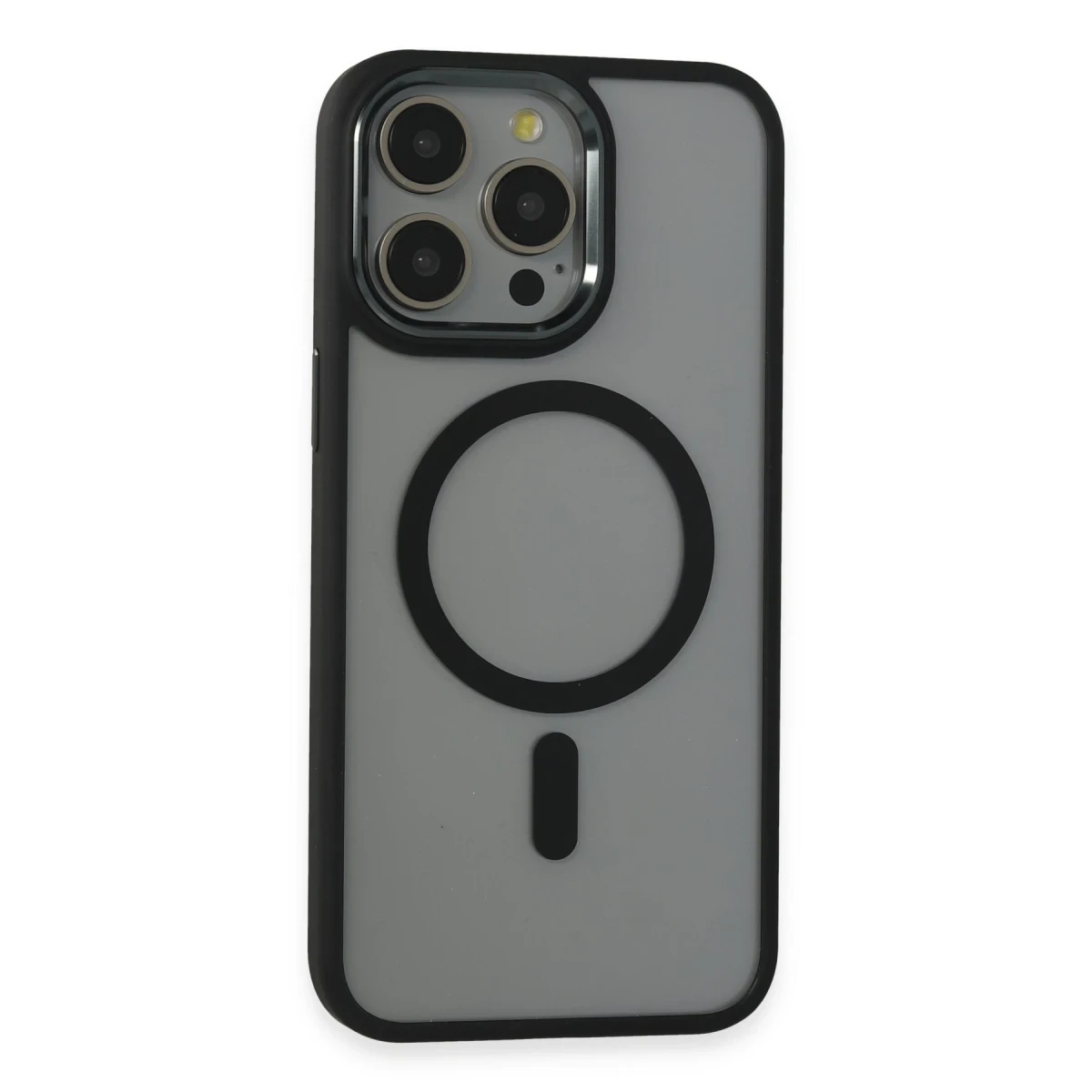 Newface Apple iPhone 15 Pro Max Kılıf Room Magneticsafe Silikon - Siyah — görsel 5
