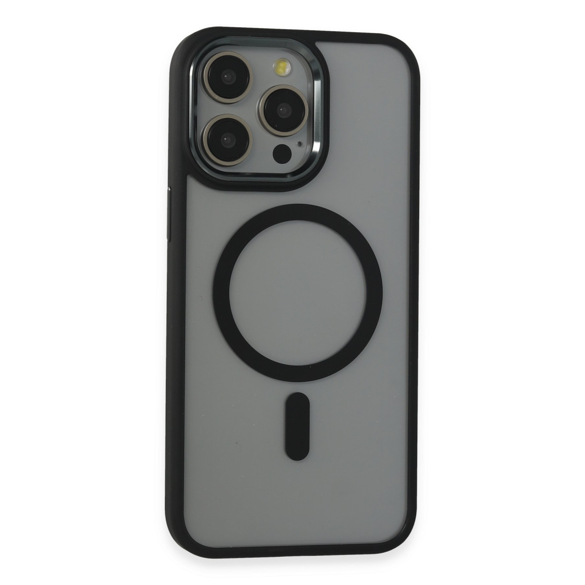 Newface Apple iPhone 15 Pro Max Kılıf Room Magneticsafe Silikon - Siyah — görsel 9