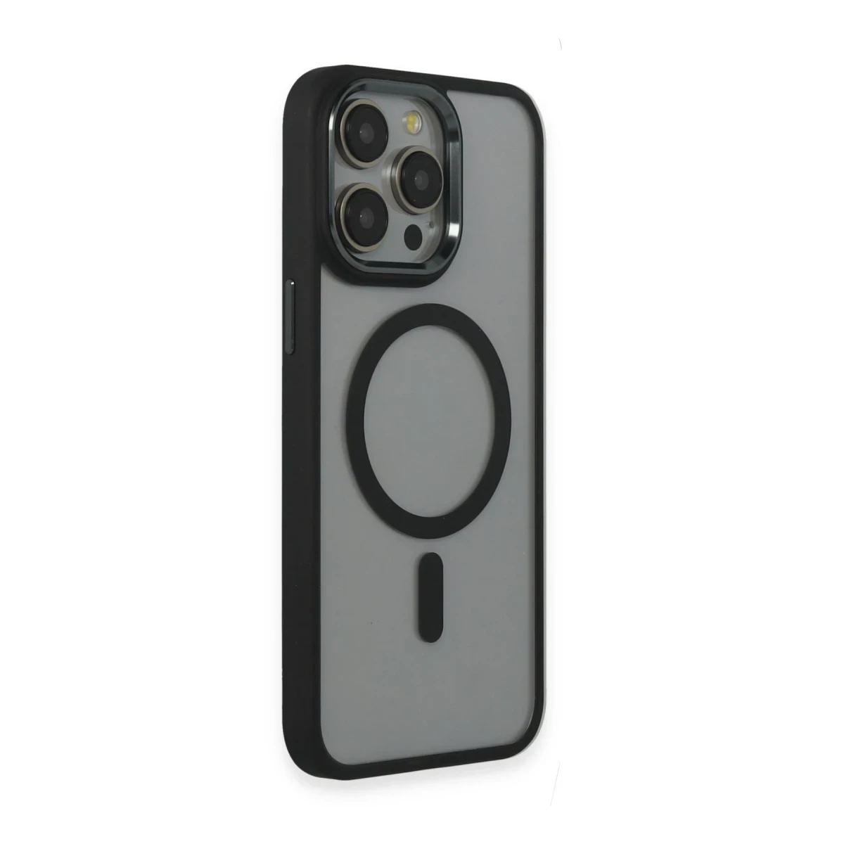 Newface Apple iPhone 15 Pro Max Kılıf Room Magneticsafe Silikon - Siyah — görsel 6