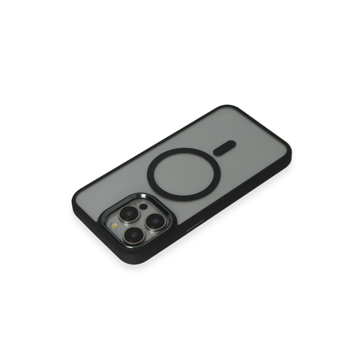 Newface Apple iPhone 15 Pro Max Kılıf Room Magneticsafe Silikon - Siyah — görsel 7