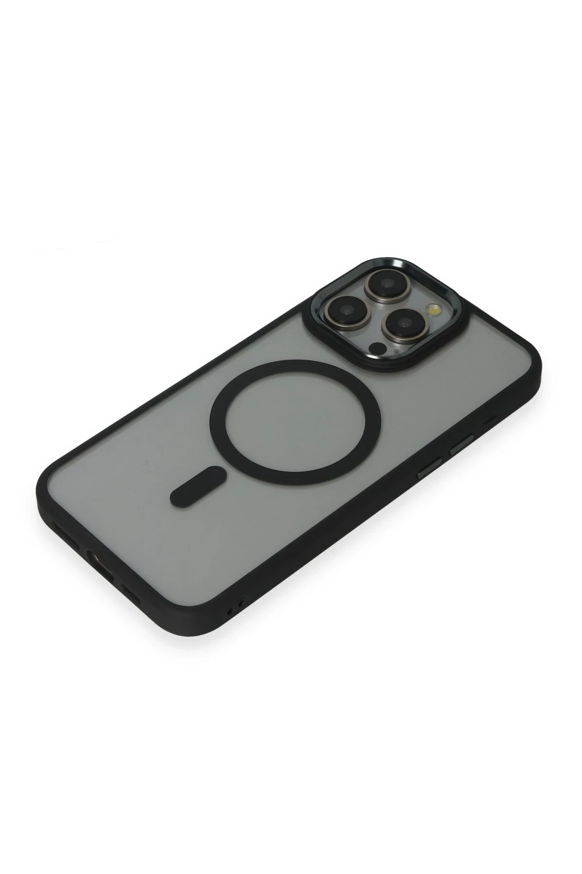 Newface Apple iPhone 15 Pro Max Kılıf Room Magneticsafe Silikon - Siyah — görsel 4
