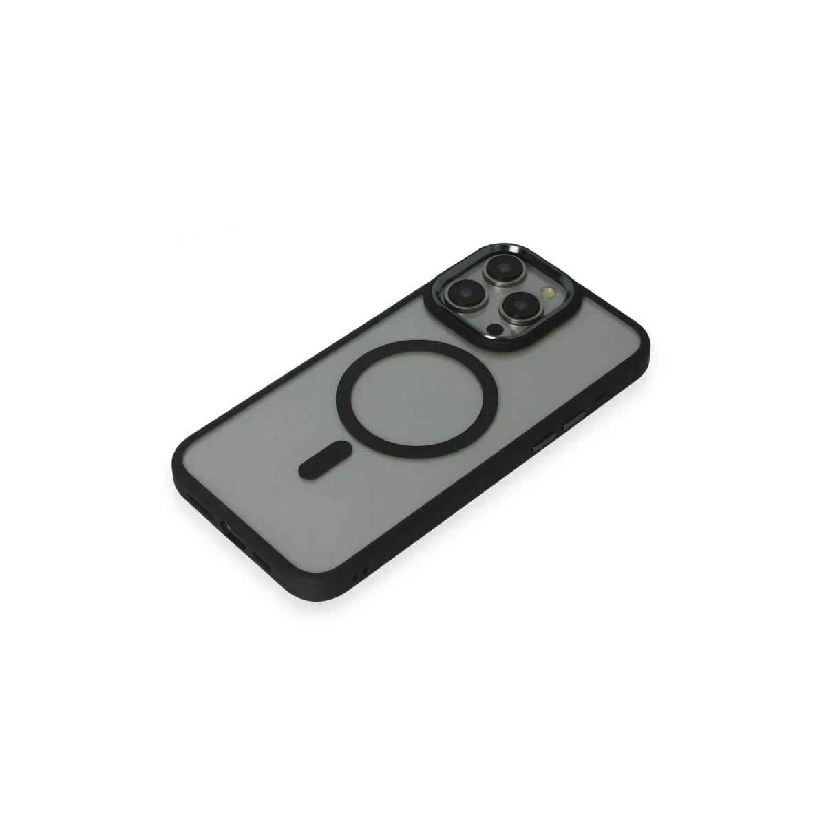Newface Apple iPhone 15 Pro Max Kılıf Room Magneticsafe Silikon - Siyah — görsel 8