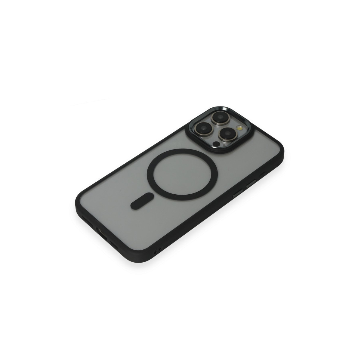 Newface Apple iPhone 15 Pro Max Kılıf Room Magneticsafe Silikon - Siyah — görsel 12