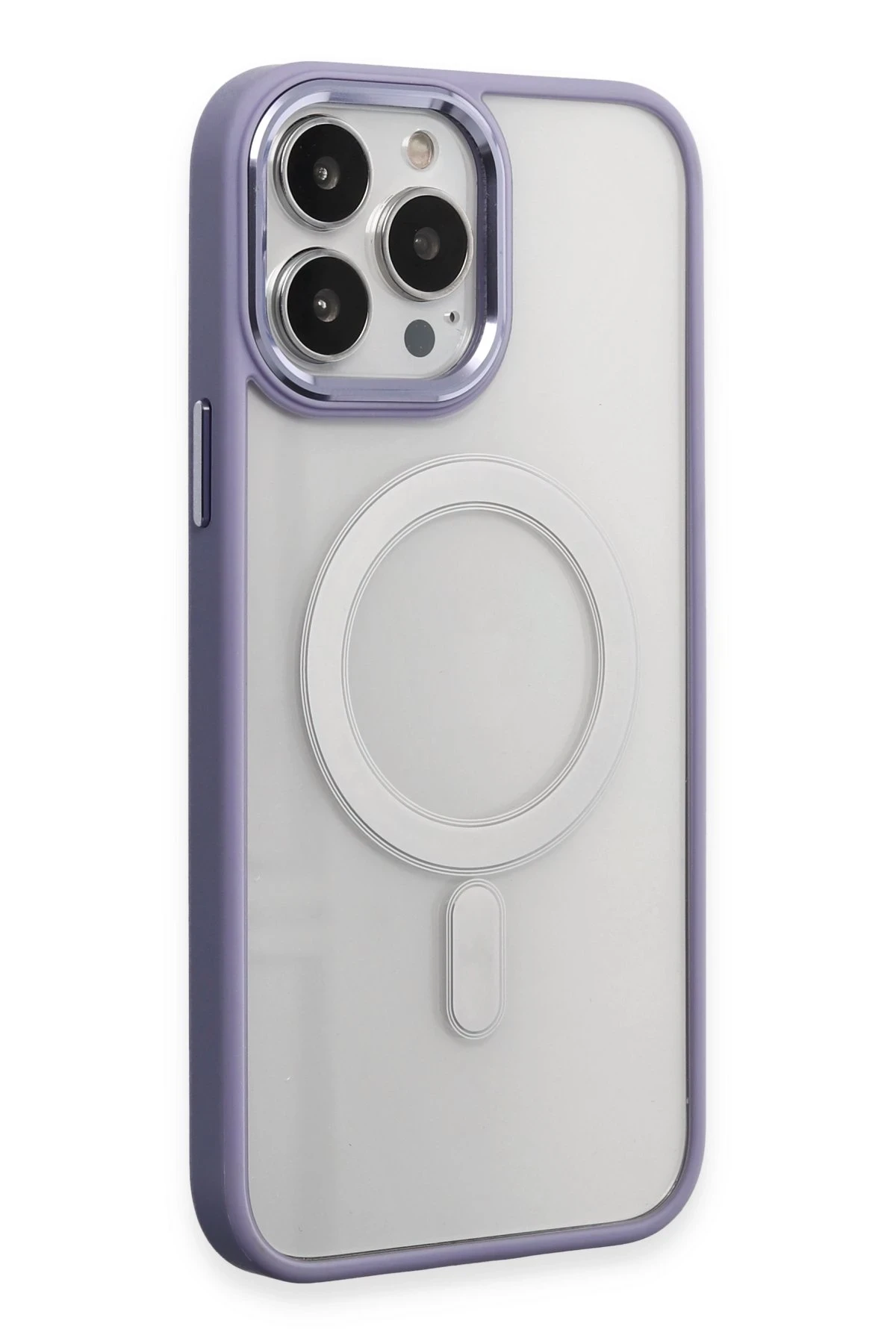 Newface iPhone 15 Pro Max Kılıf Room Magneticsafe Silikon - Lila