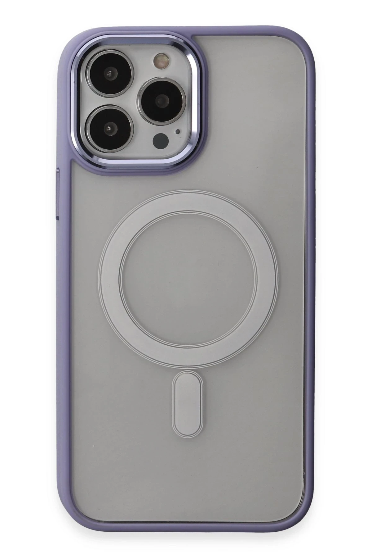 Newface iPhone 15 Pro Max Kılıf Room Magneticsafe Silikon - Lila