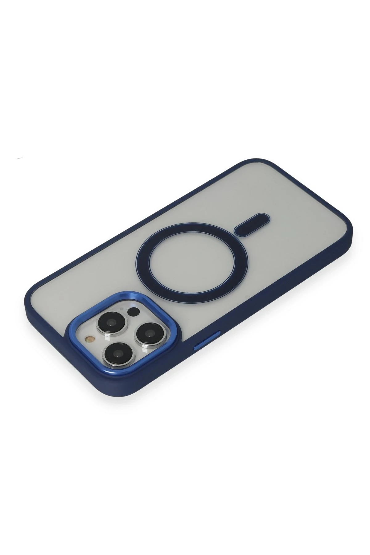 Newface iPhone 15 Pro Max Kılıf Room Magneticsafe Silikon - Lacivert