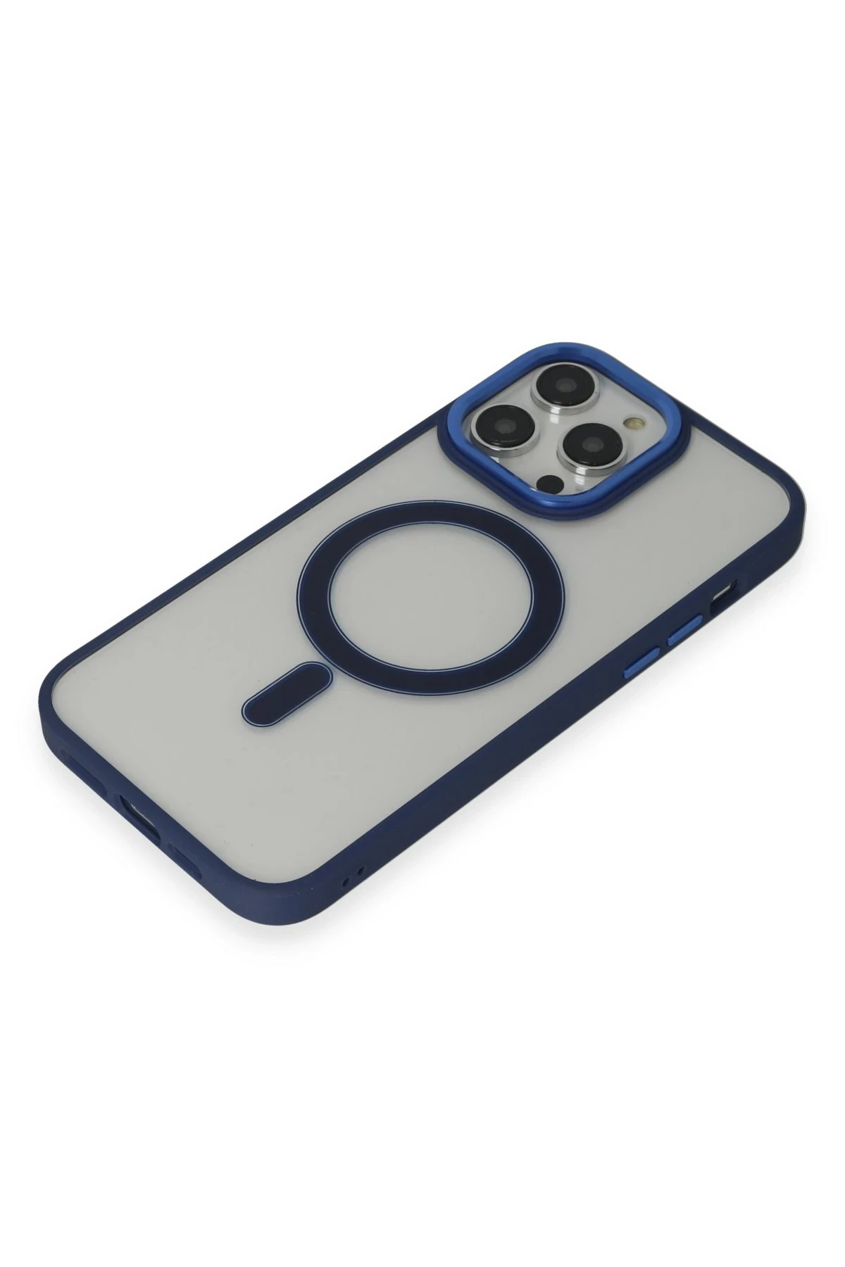 Newface iPhone 15 Pro Max Kılıf Room Magneticsafe Silikon - Lacivert