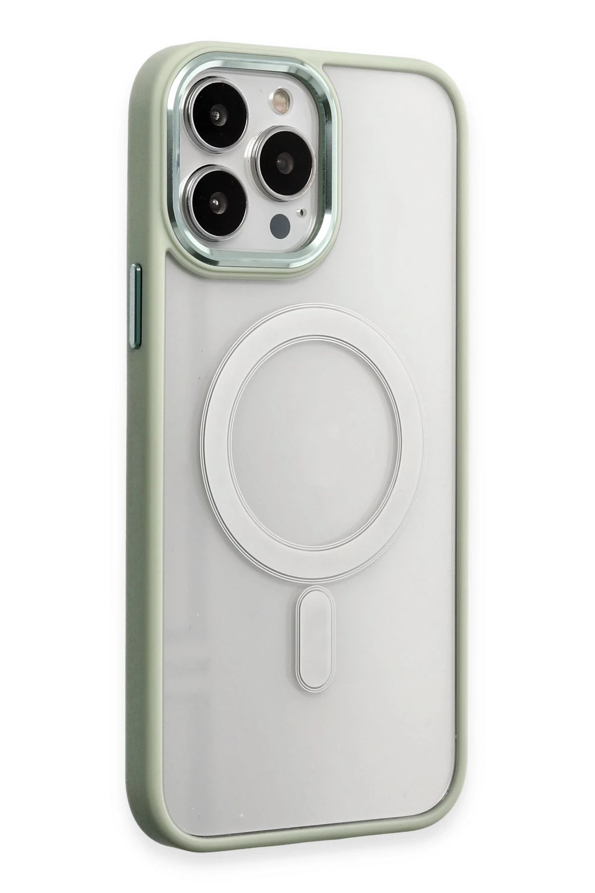 Newface iPhone 15 Pro Max Kılıf Room Magneticsafe Silikon - Su Yeşili