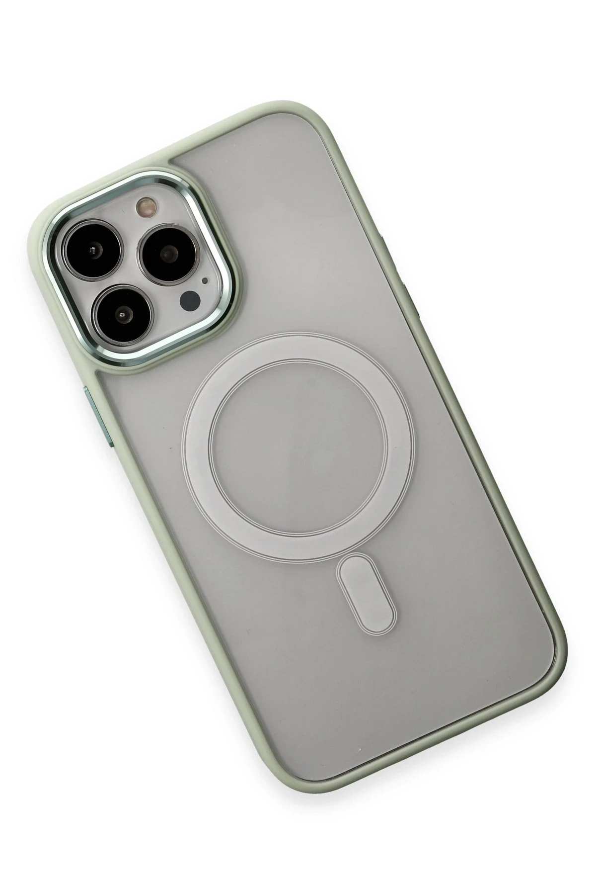Newface iPhone 15 Pro Max Kılıf Room Magneticsafe Silikon - Su Yeşili
