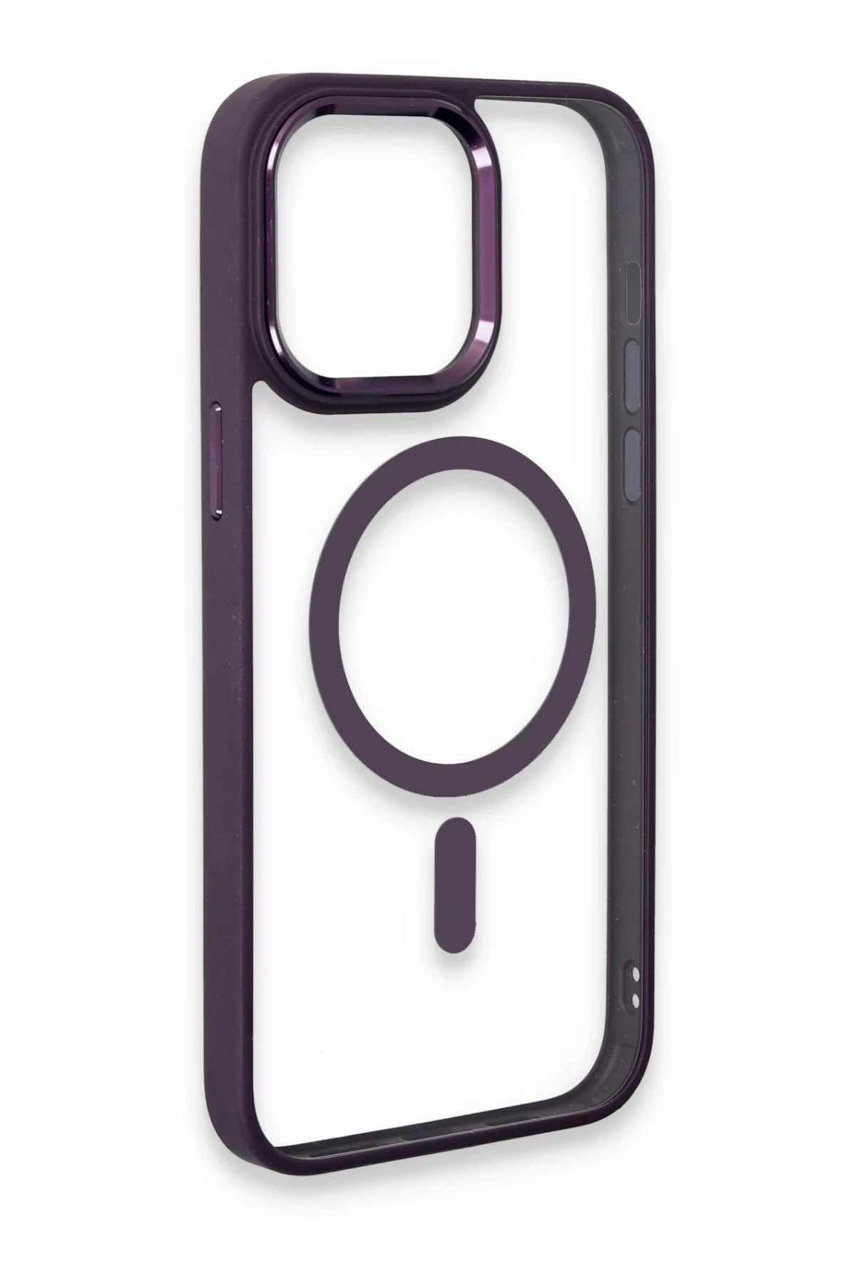 Newface iPhone 15 Pro Max Kılıf Room Magneticsafe Silikon - Derin Mor