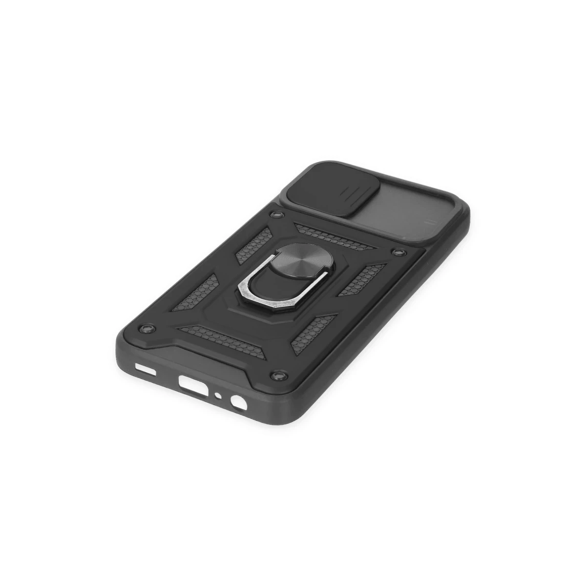 Newface Samsung Galaxy A03 Kılıf Pars Lens Yüzüklü Silikon - Siyah — görsel 10