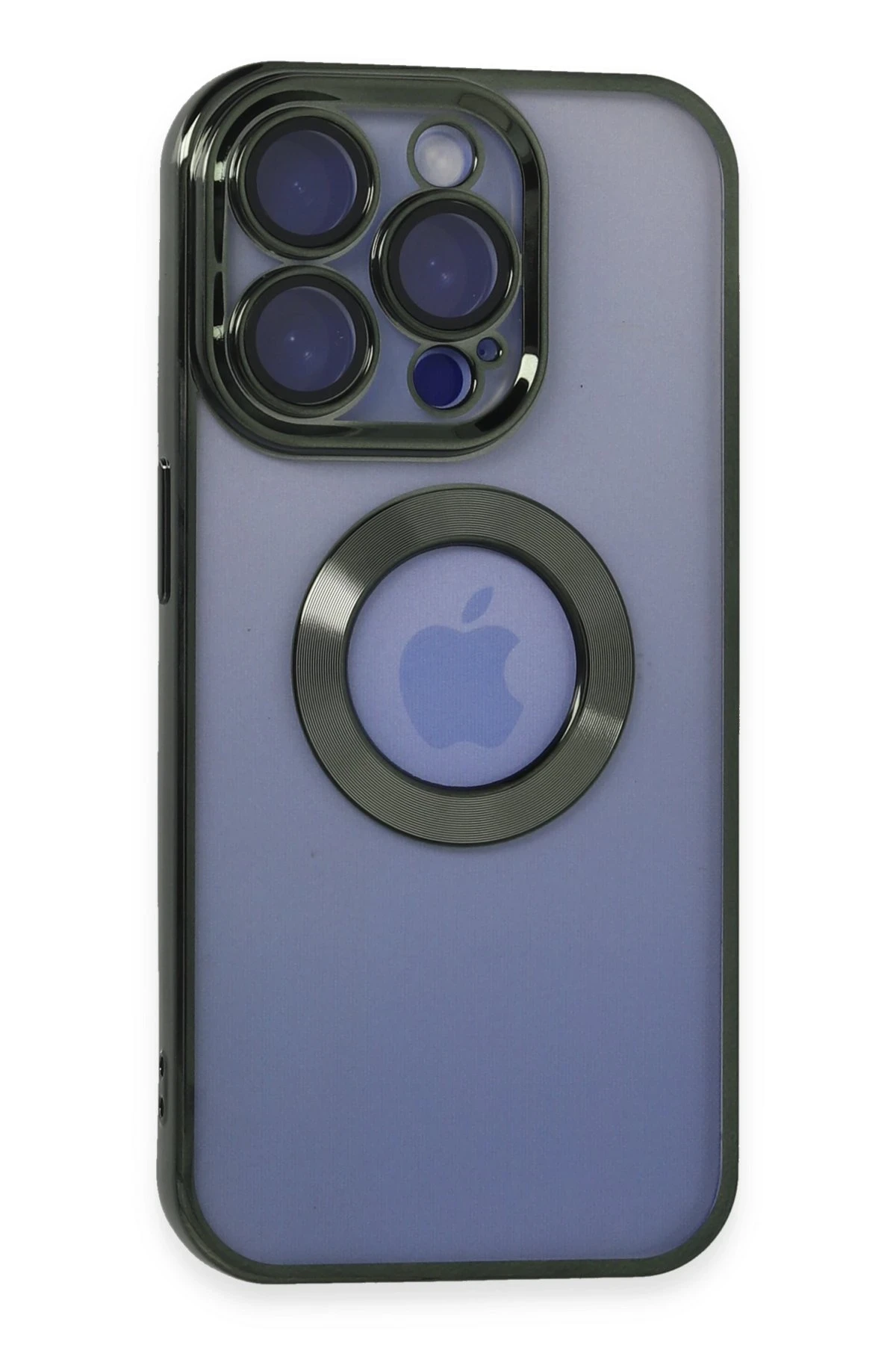 Newface iPhone 15 Pro Kılıf Slot Silikon - Köknar Yeşili