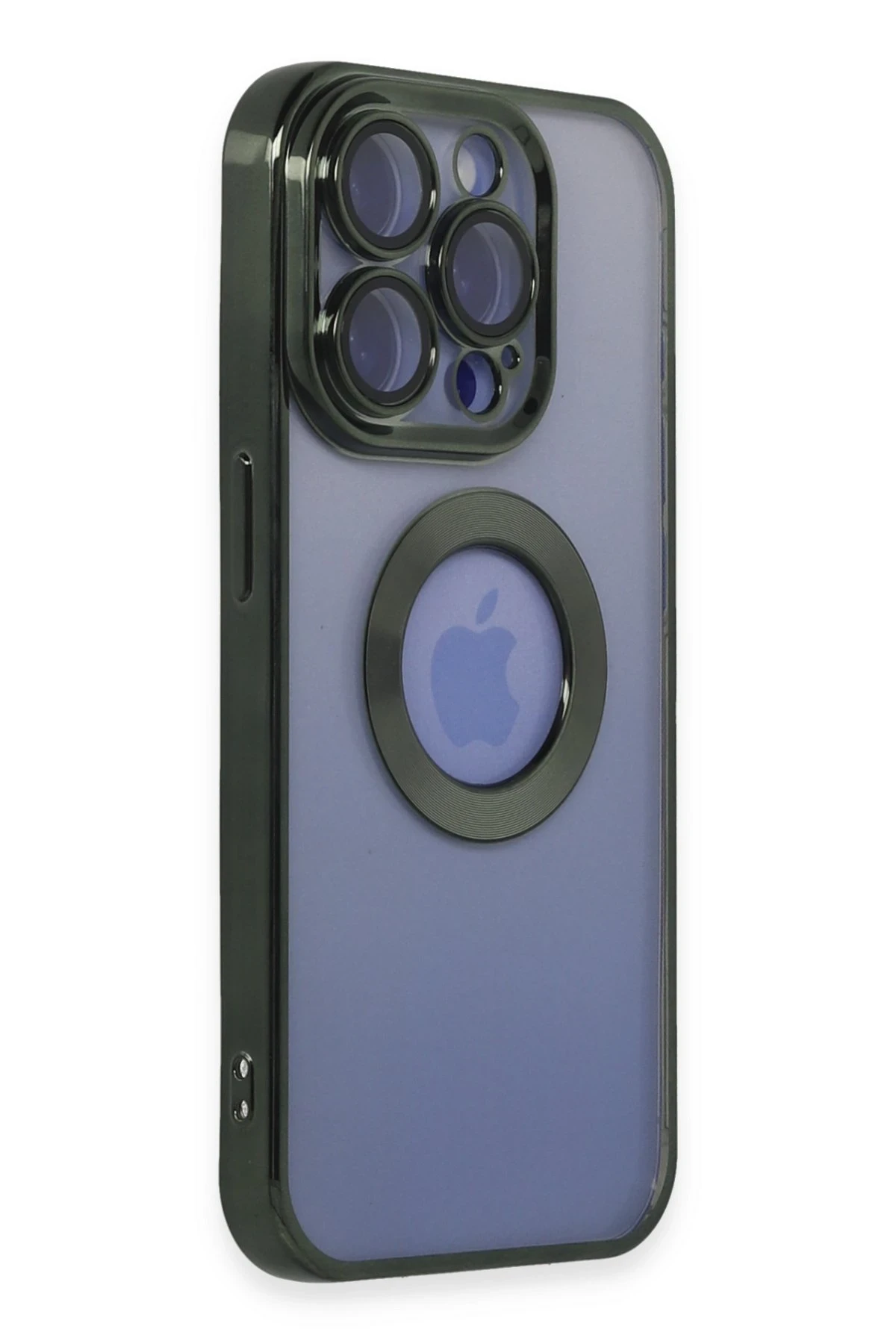 Newface iPhone 15 Pro Kılıf Slot Silikon - Köknar Yeşili