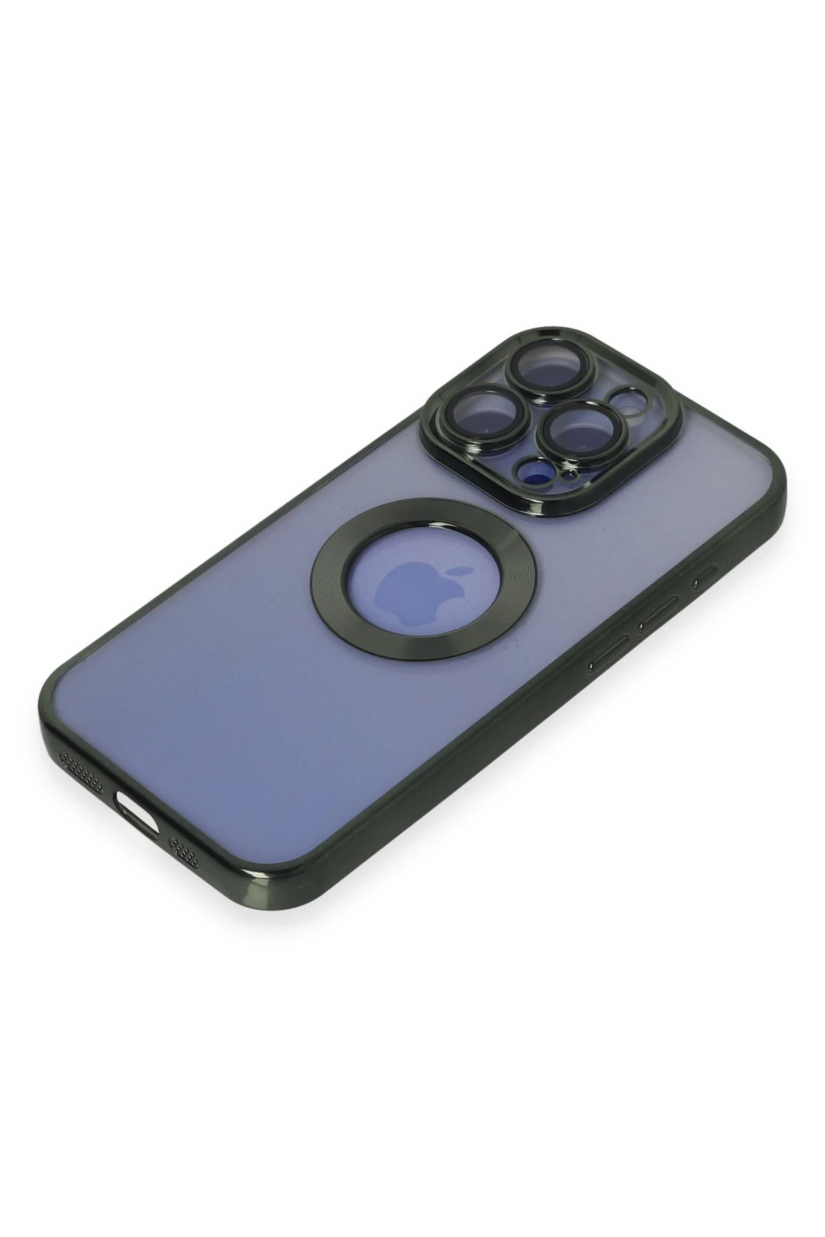 Newface iPhone 15 Pro Kılıf Slot Silikon - Köknar Yeşili