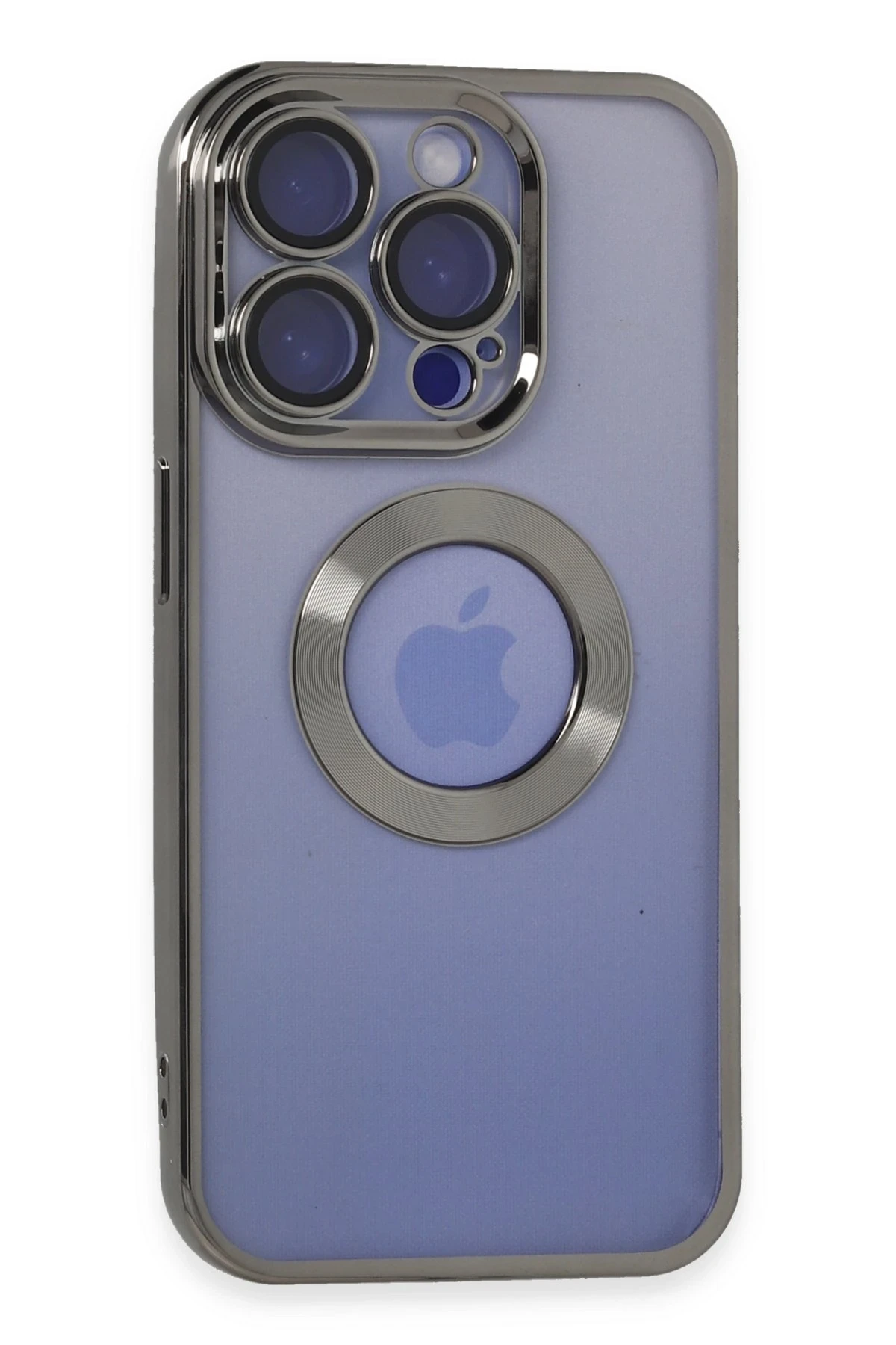 Newface iPhone 15 Pro Kılıf Slot Silikon - Titan Gri