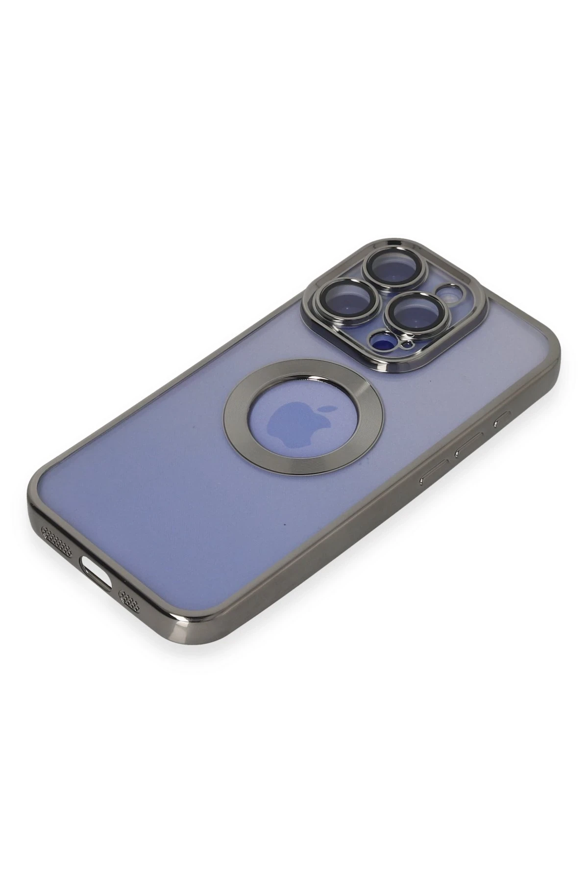 Newface iPhone 15 Pro Kılıf Slot Silikon - Titan Gri