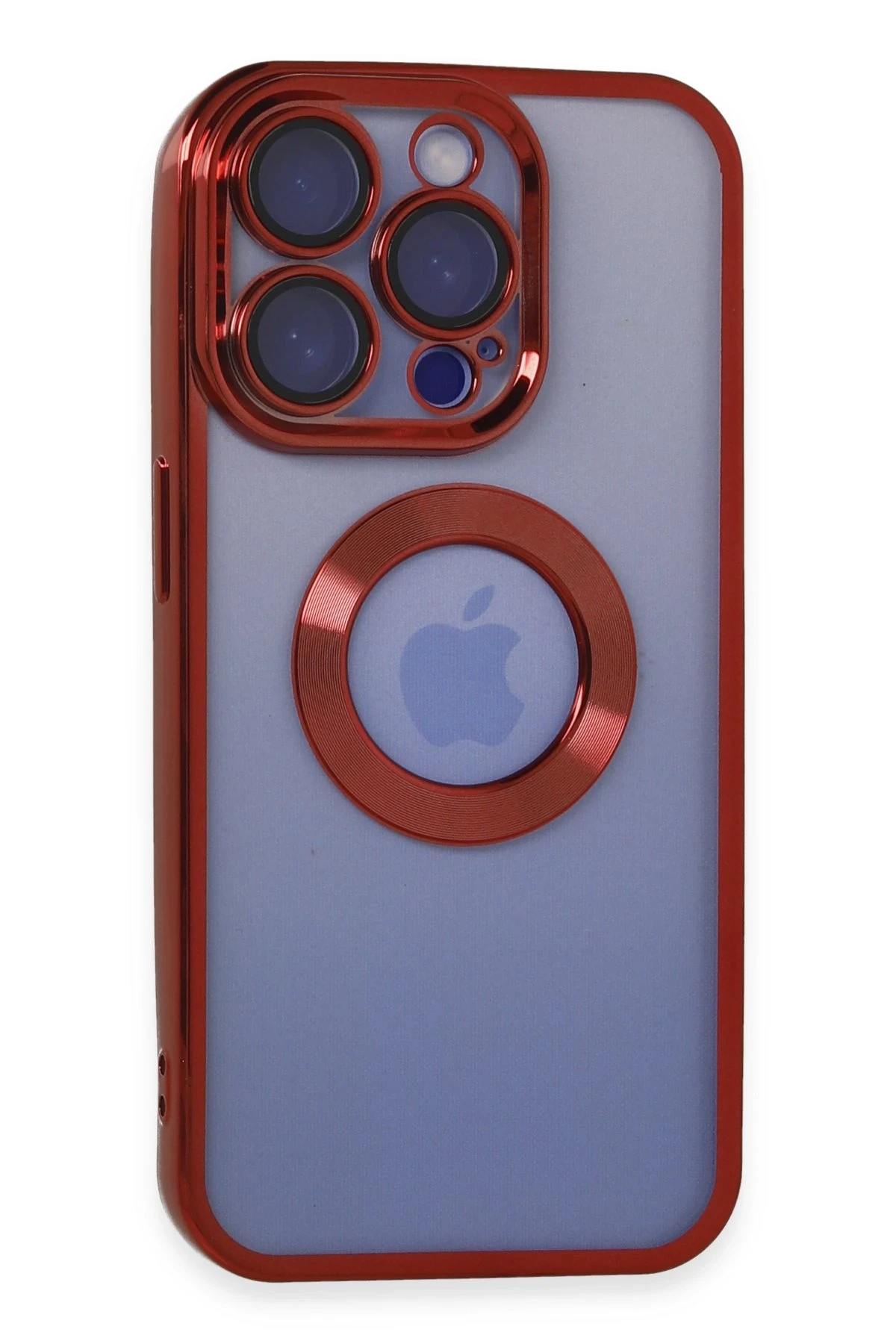 Newface iPhone 15 Pro Kılıf Slot Silikon - Kırmızı