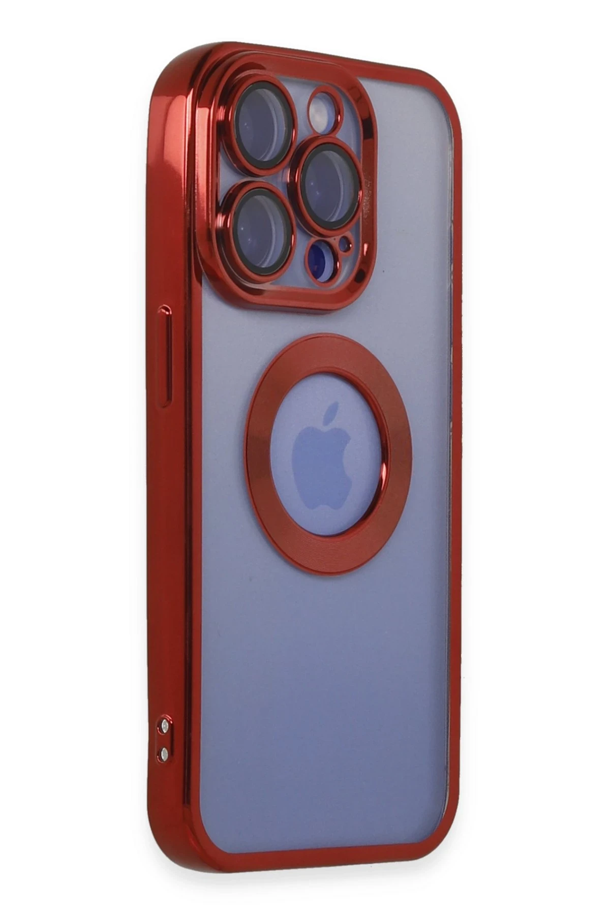 Newface iPhone 15 Pro Kılıf Slot Silikon - Kırmızı
