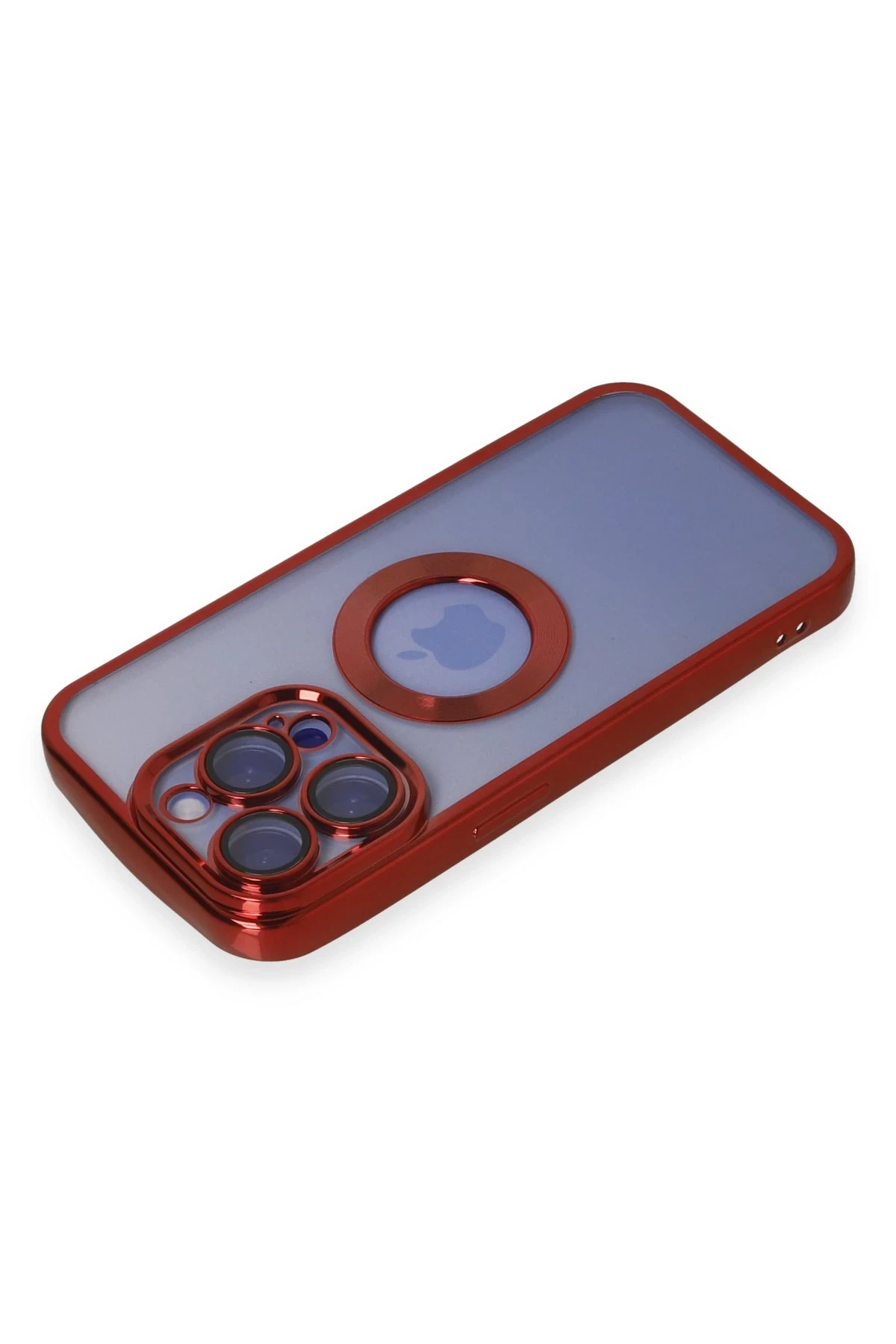 Newface iPhone 15 Pro Kılıf Slot Silikon - Kırmızı